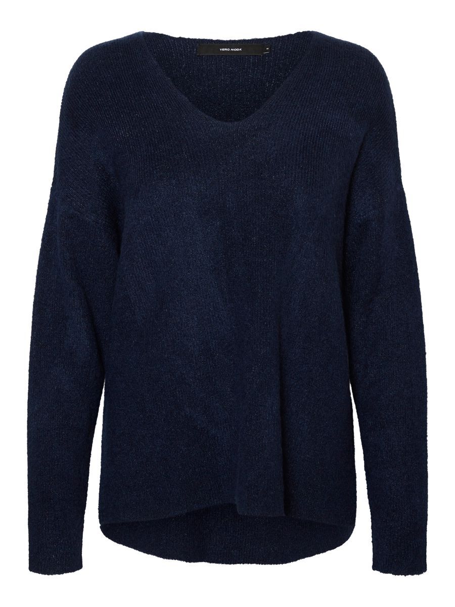 VERO MODA V-ausschnitt Pullover Damen Blau günstig online kaufen