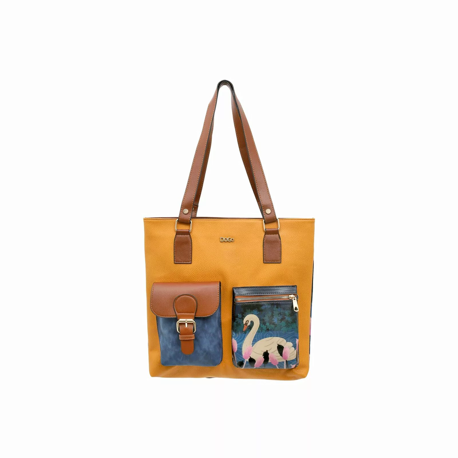 DOGO Umhängetasche "Damen Multi Pocket Bag With Elegance Vegan Damen Handta günstig online kaufen