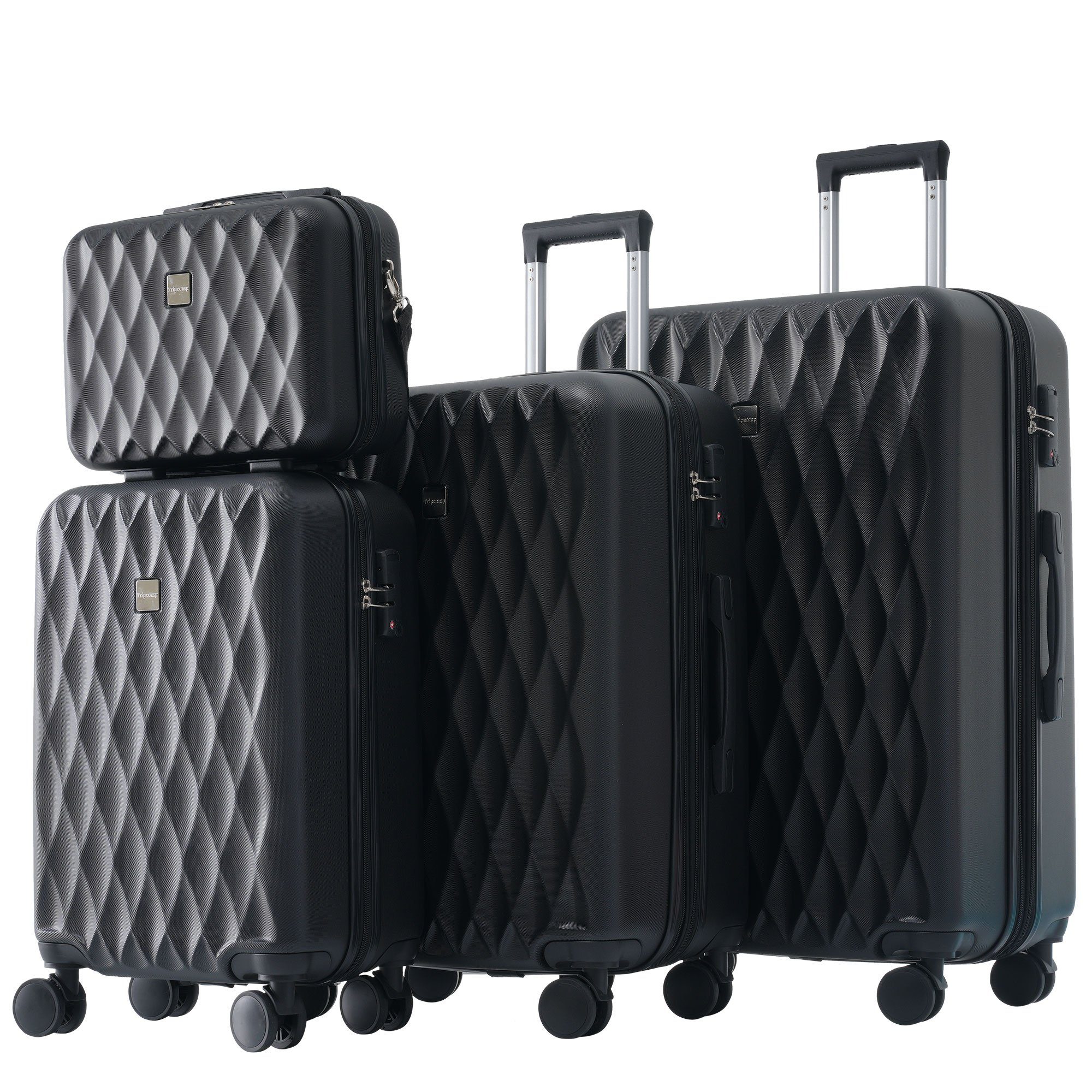 REDOM Hartschalen-Trolley Reisekoffer Kofferset Rollkoffer Handgepäcktrolle günstig online kaufen