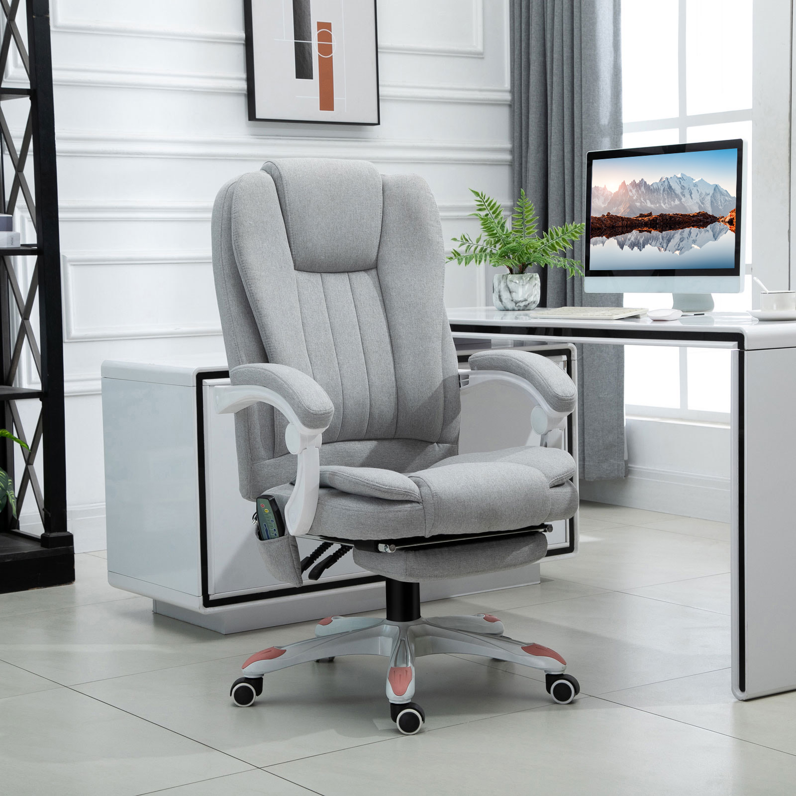 Vinsetto Massage Sessel  Bürostuhl, Gaming Stuhl aus Polyester und Schaumst günstig online kaufen