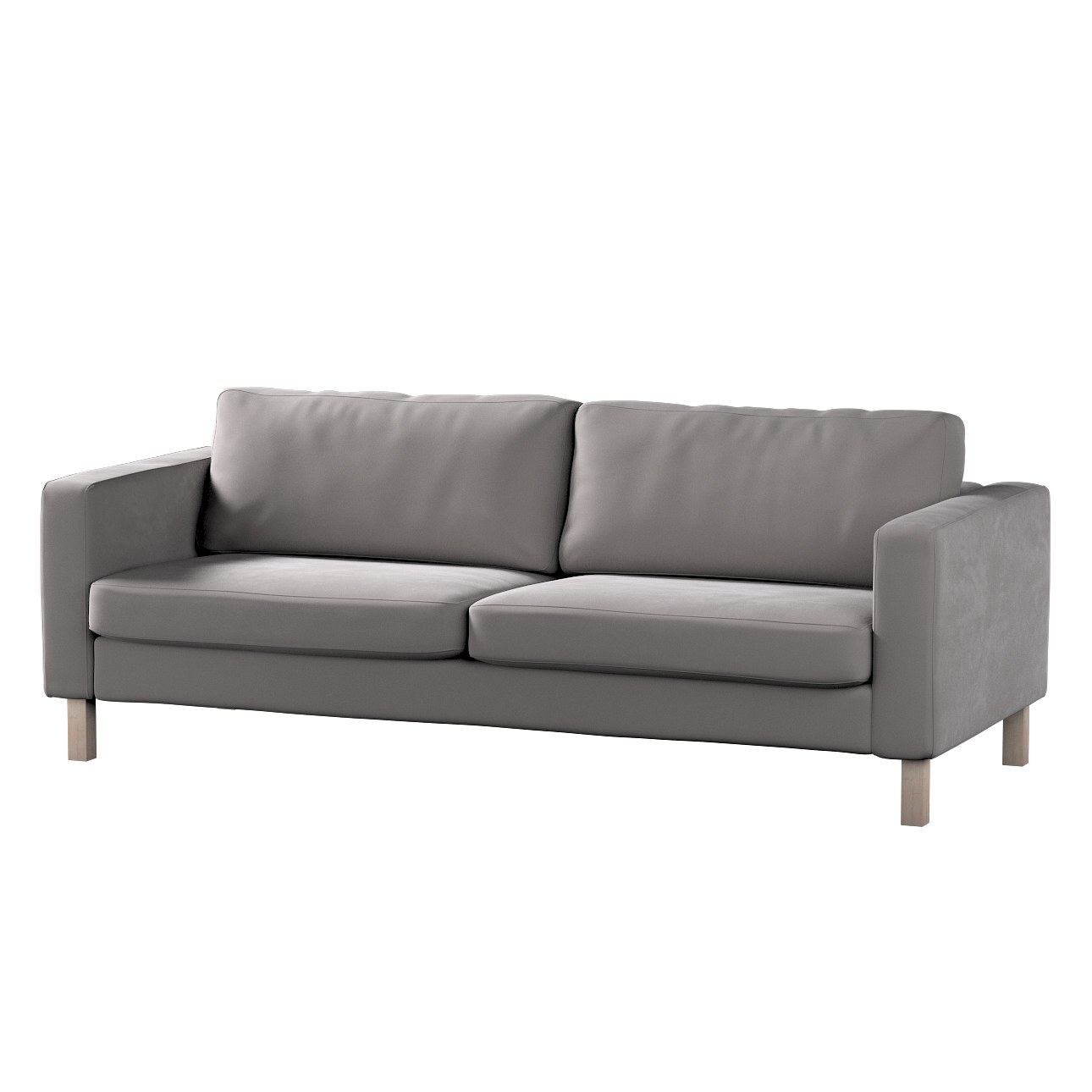 Bezug für Karlstad 3-Sitzer Sofa nicht ausklappbar, kurz, taupengrau, Bezug günstig online kaufen