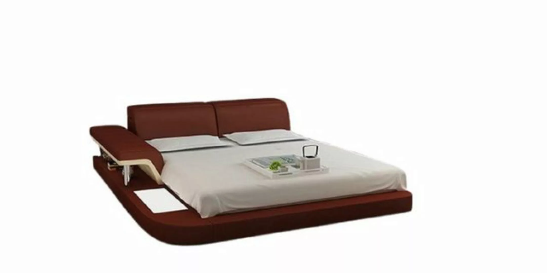 JVmoebel Kunstlederbett Designer Bett Polsterbett Luxusbett Doppelbett Eheb günstig online kaufen