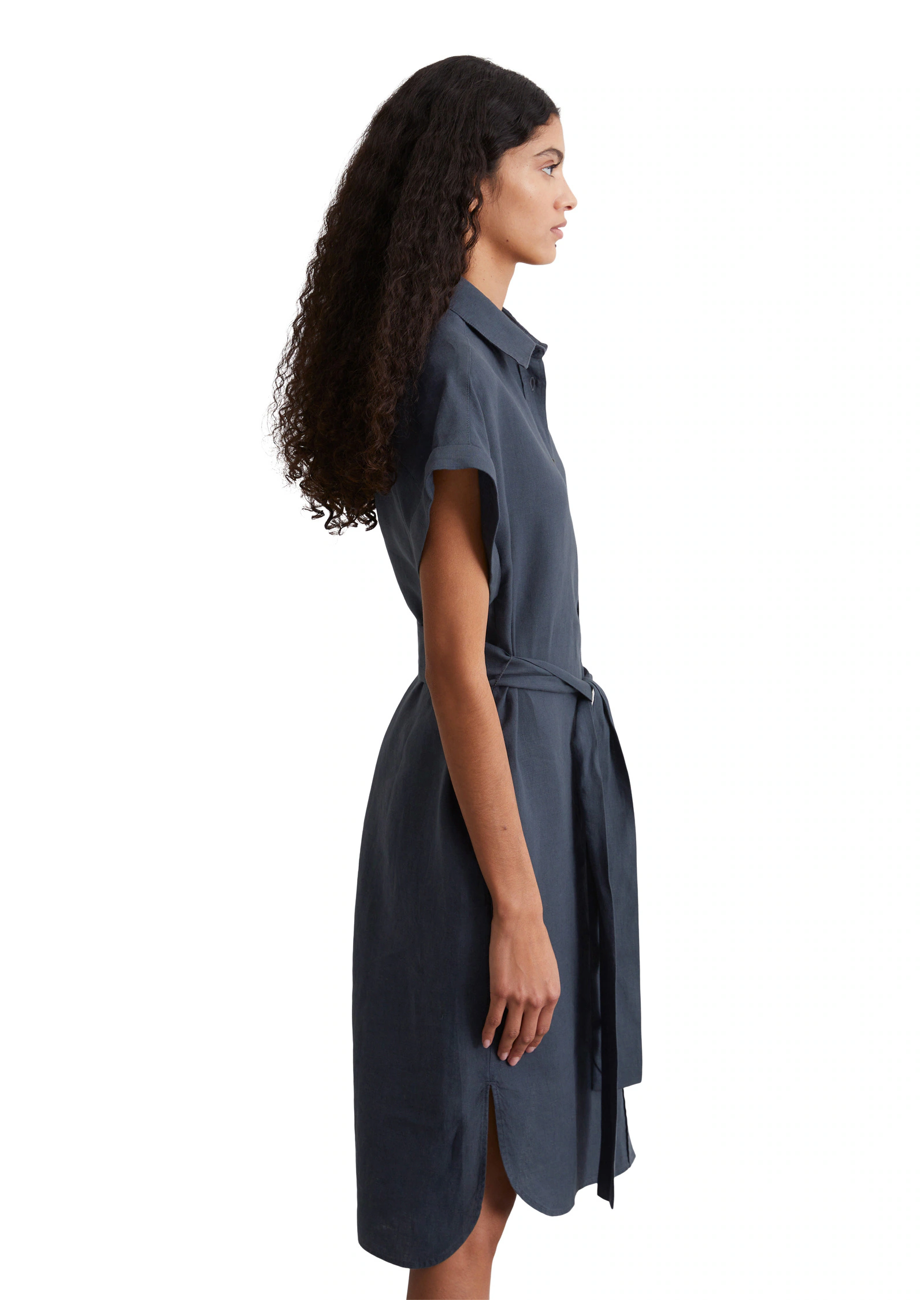 Marc OPolo Midikleid "mit Taillengürtel" günstig online kaufen