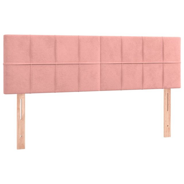 vidaXL Bett, Kopfteile 2 Stk. Rosa 72x5x78/88 cm Samt günstig online kaufen