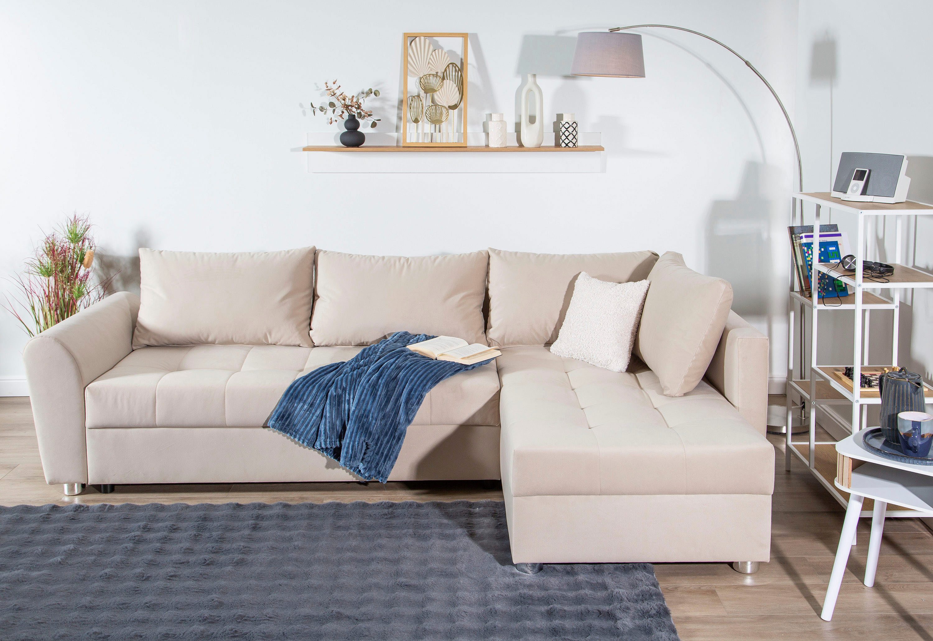 COLLECTION AB Ecksofa "JANA XL-Sofa L-Form", inkl. Bettfunktion, Bettkasten günstig online kaufen