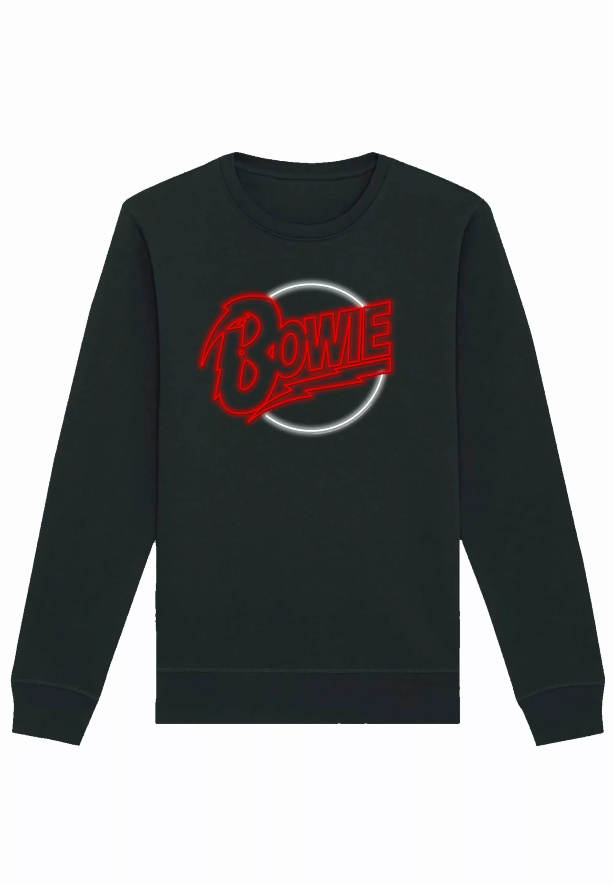 F4NT4STIC Sweatshirt "David Bowie Neon Logo", Premium Qualität günstig online kaufen