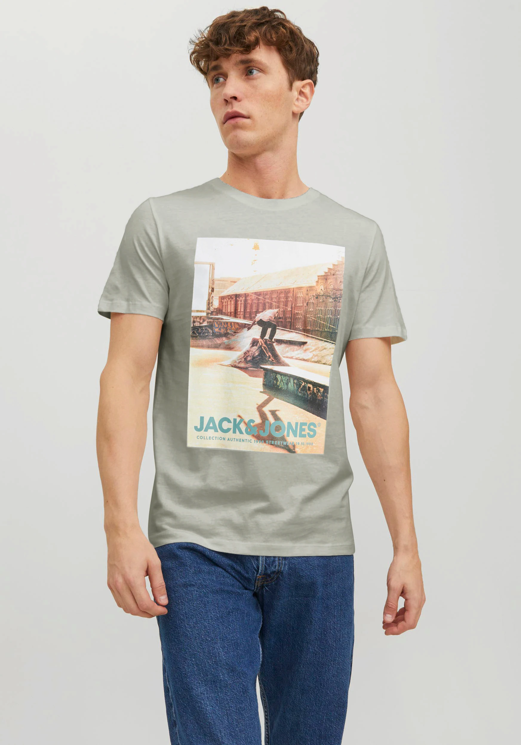 Jack & Jones Rundhalsshirt "JJGEM TEE SS CREW NECK" günstig online kaufen