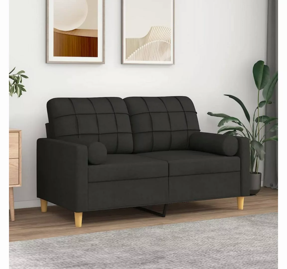 vidaXL Sofa Sofa 2-Sitzer Sofa Stoff mit Zierkissen, 120 cm günstig online kaufen