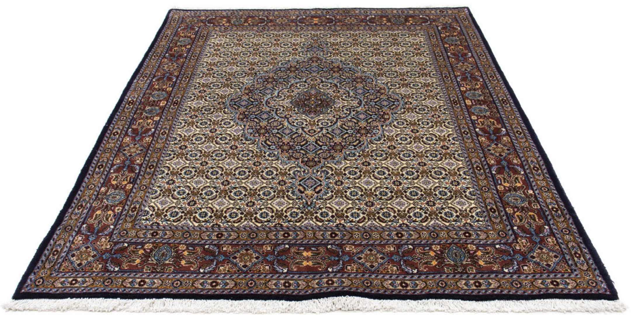 morgenland Wollteppich »Moud Stark Gemustert Beige 342 x 250 cm«, rechtecki günstig online kaufen