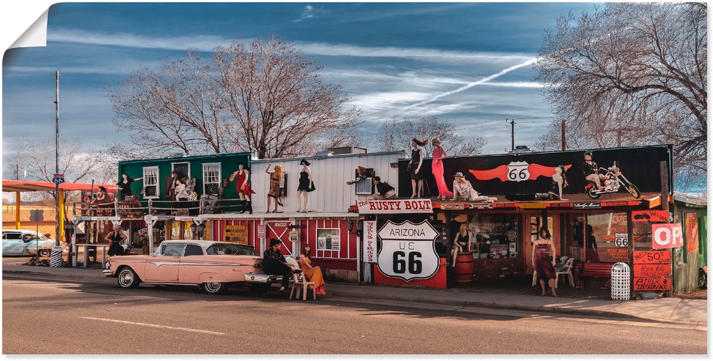 Artland Wandbild »Historische Route 66 in Seligman«, Amerika, (1 St.), als günstig online kaufen