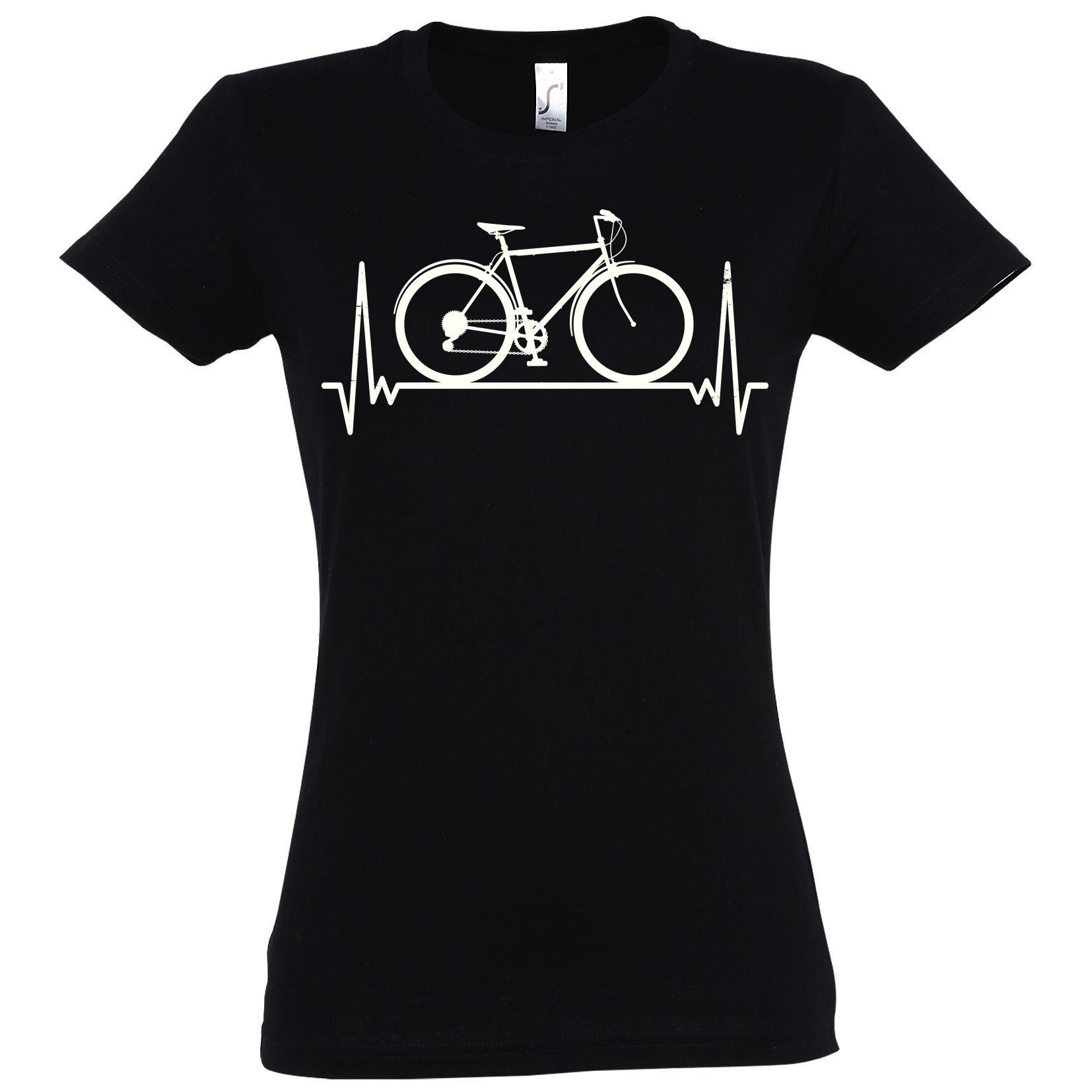 Youth Designz T-Shirt Heartbeat Fahrrad Damen günstig online kaufen