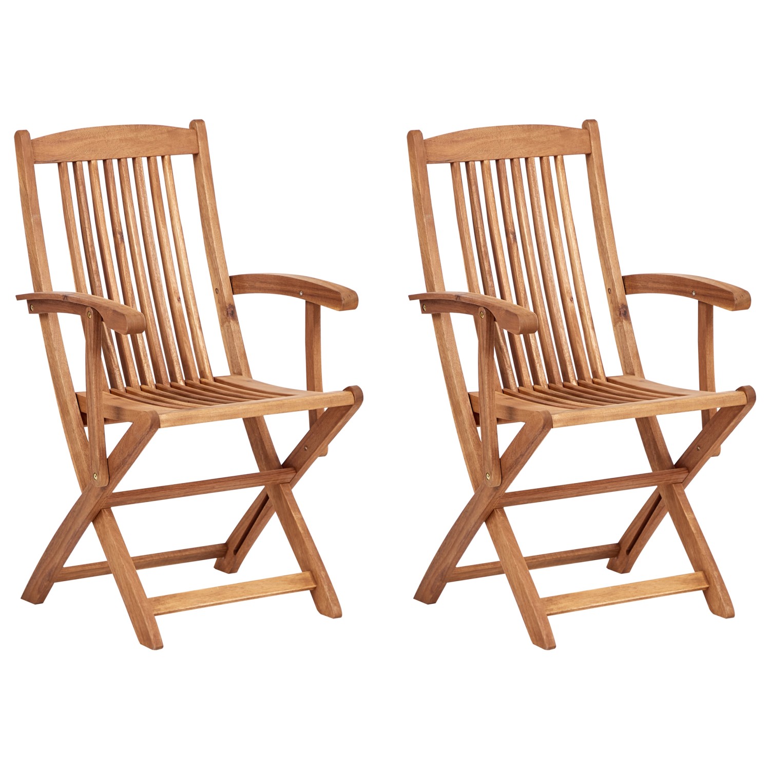 Beliani Gartenstuhl Heller Holzfarbton 48x46x92 günstig online kaufen