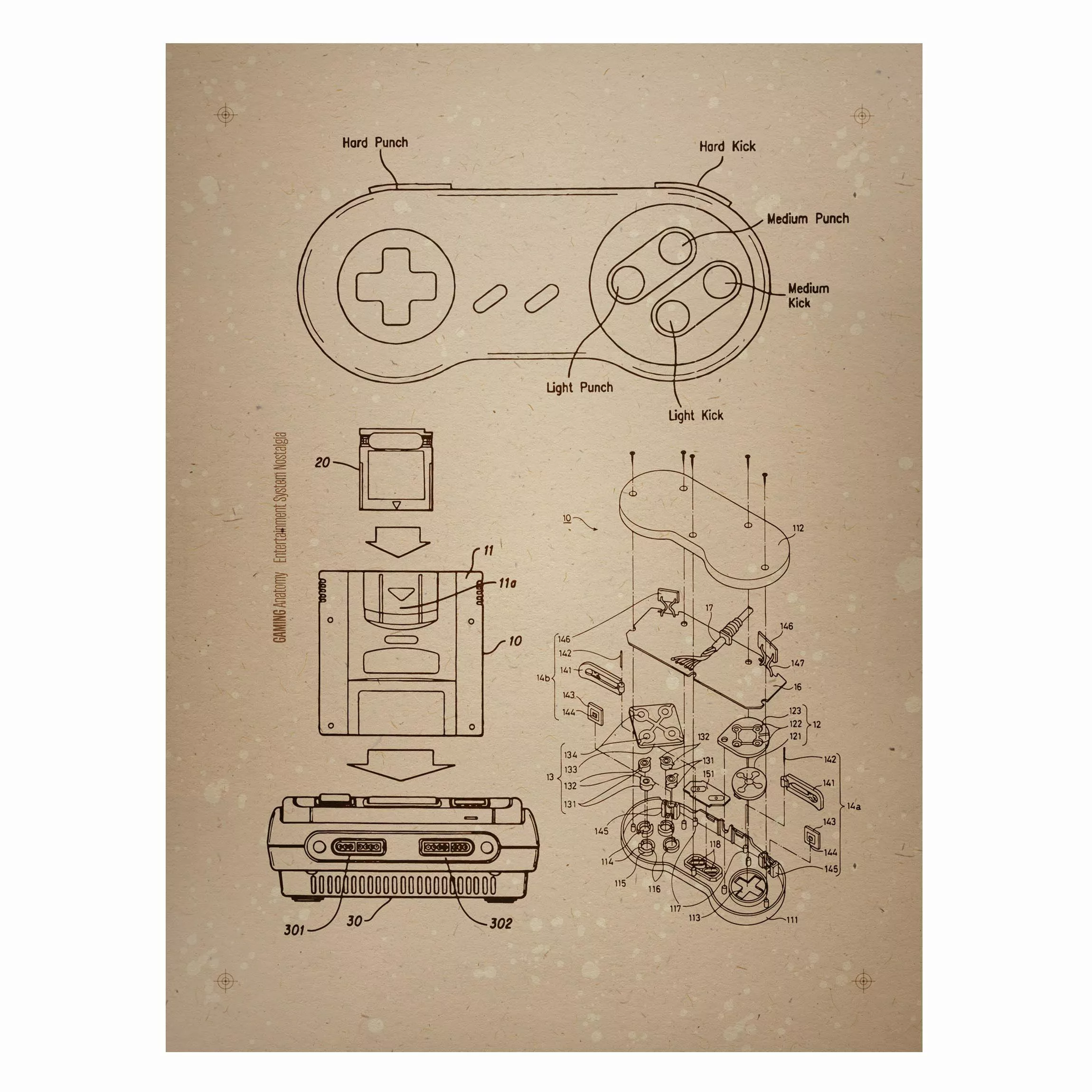 Magnettafel Vintage Gaming Instructions II günstig online kaufen