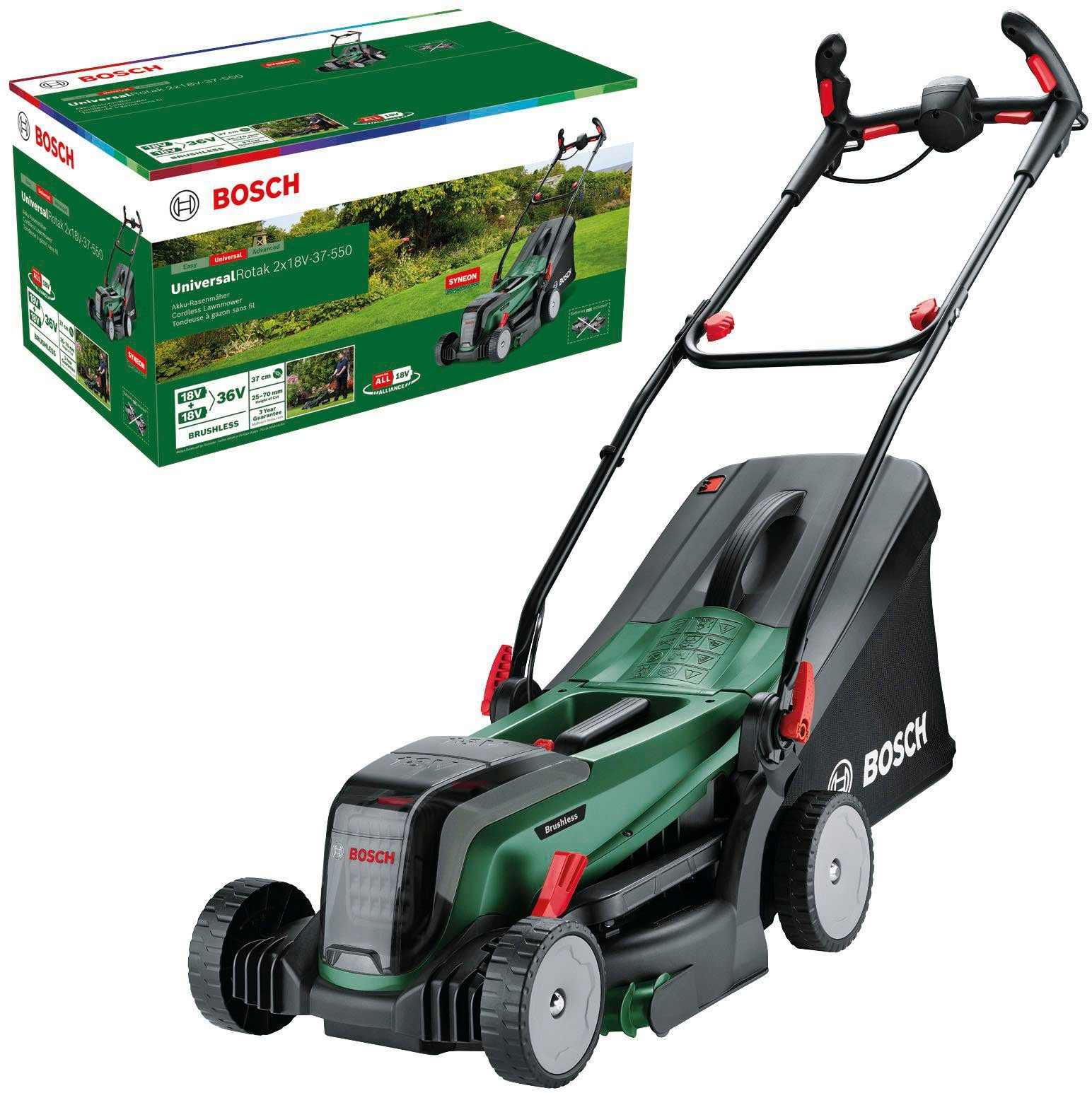 Bosch Akku-Rasenmäher UniversalRotak für 2x 18 V Solo günstig online kaufen