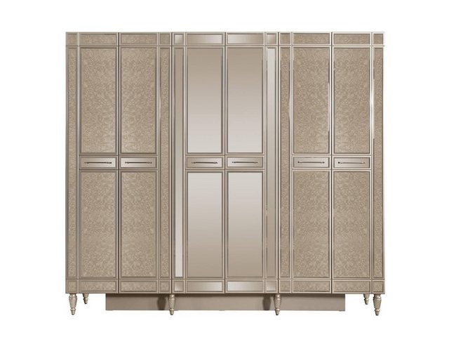 JVmoebel Kleiderschrank Beige Schlafzimmer Kleiderschrank Designer Holzschr günstig online kaufen