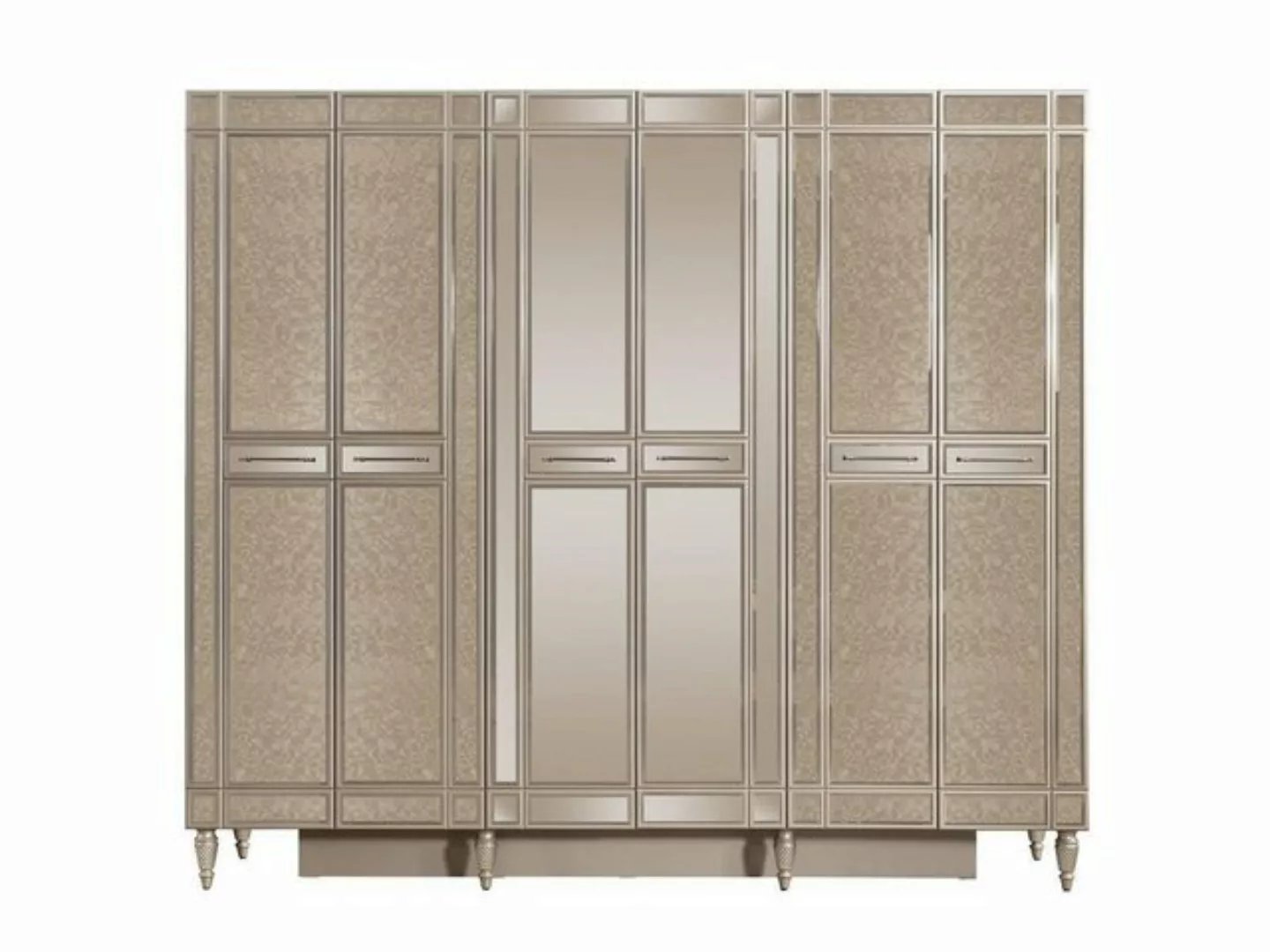 JVmoebel Kleiderschrank Beige Schlafzimmer Kleiderschrank Designer Holzschr günstig online kaufen