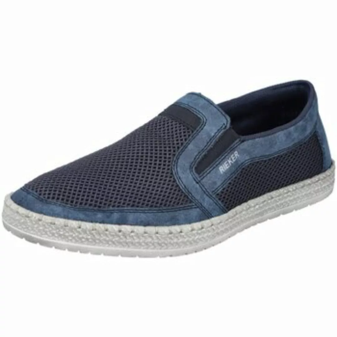 Rieker  Herrenschuhe Slipper Blau Stoff B5264-14 14 günstig online kaufen