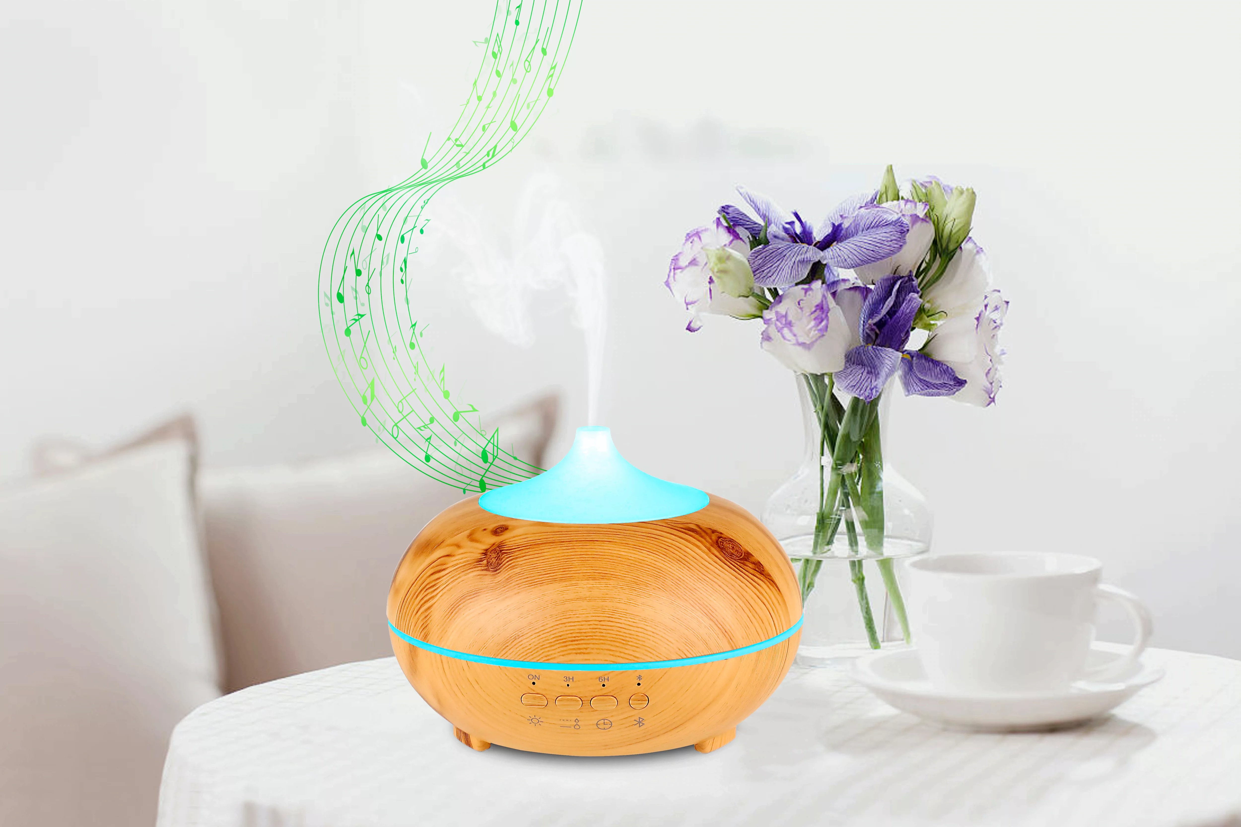 Hyrican Luftbefeuchter »PST00183 Aroma-Bluetooth Luftbefeuchter inkl. Duftö günstig online kaufen