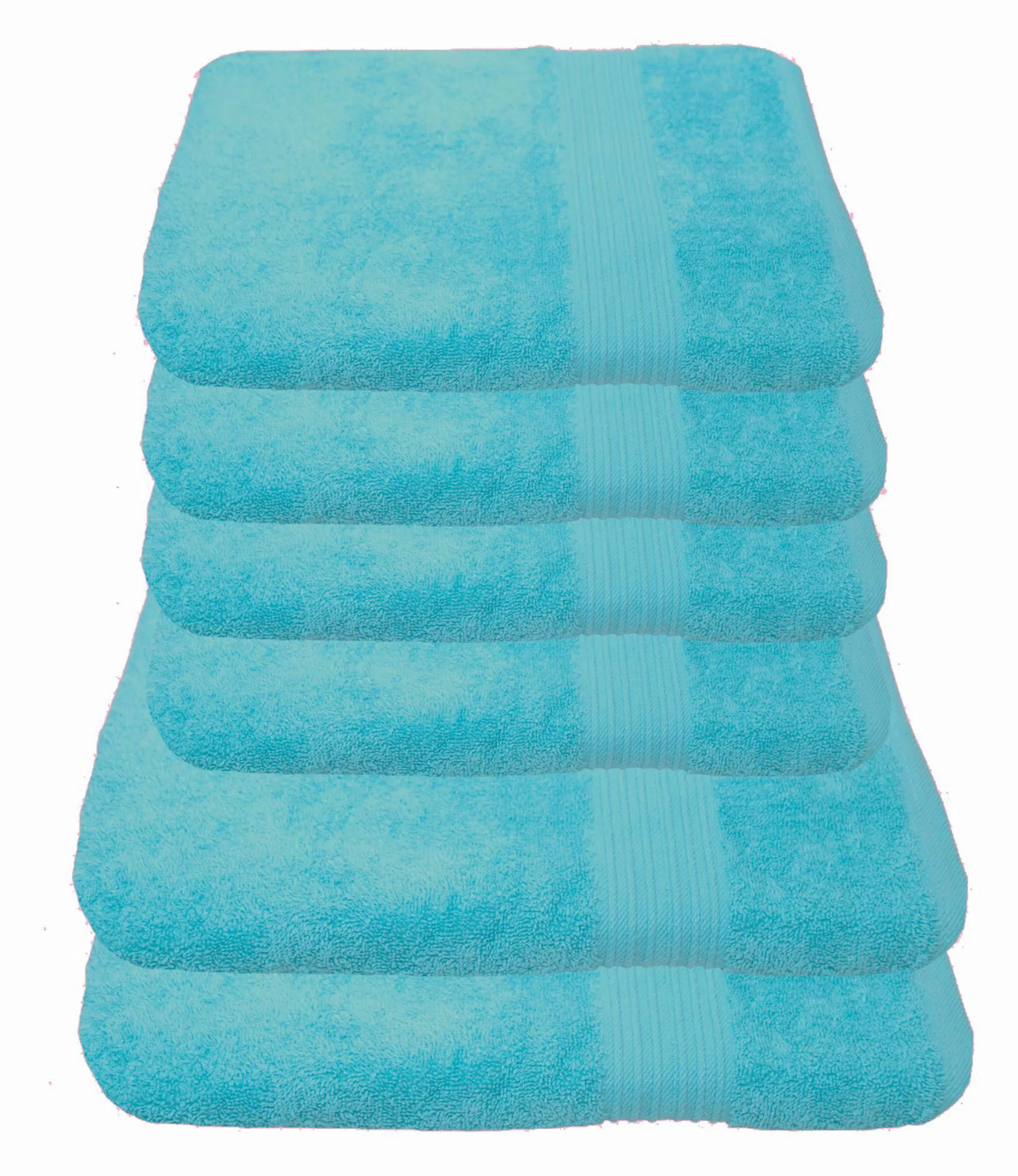 Julie Julsen Handtücher 6-Handtücher-Babyblau, Baumwolle (6-St) günstig online kaufen