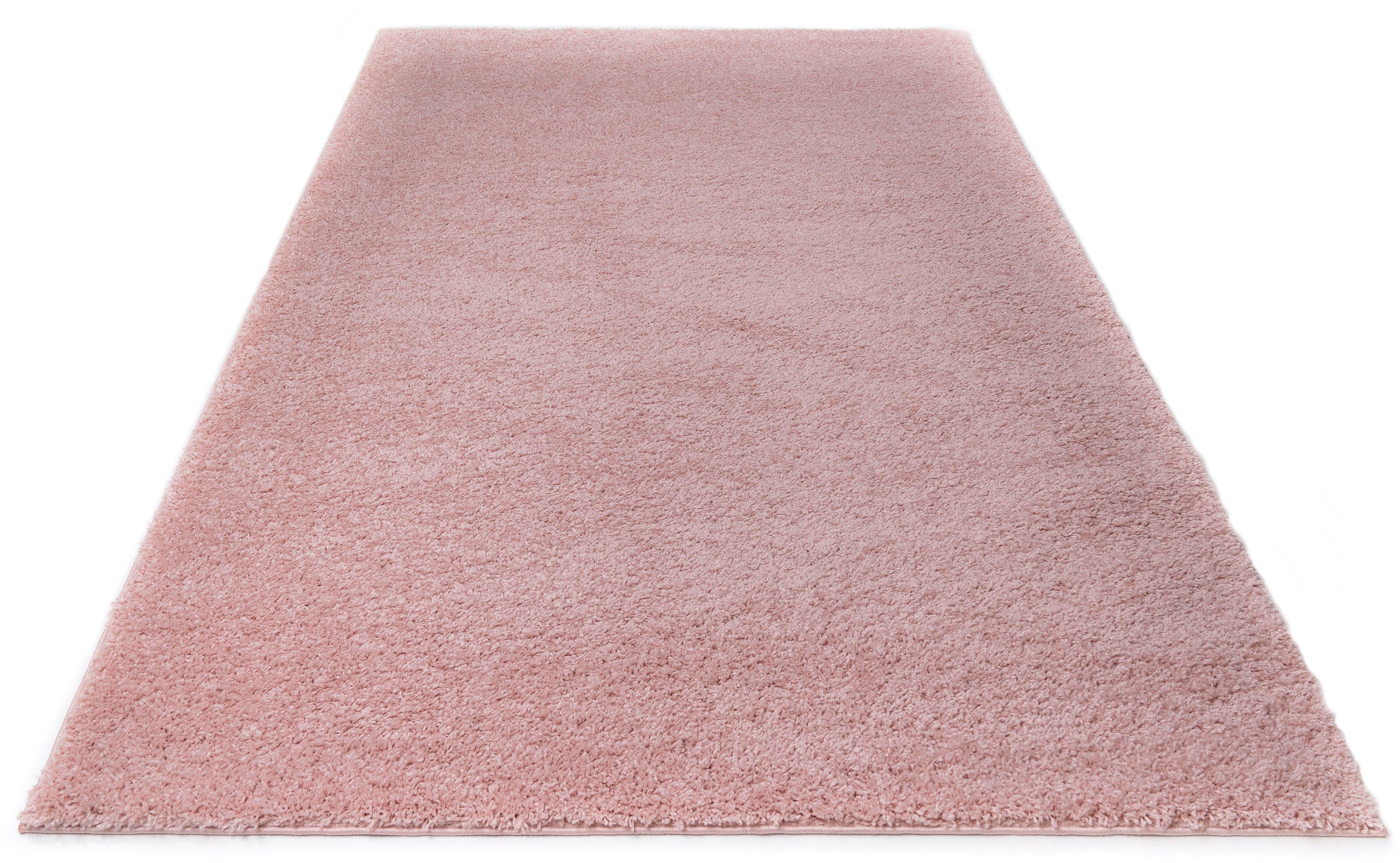 my home Hochflor-Teppich Viva, rechteckig, Höhe: günstig online kaufen