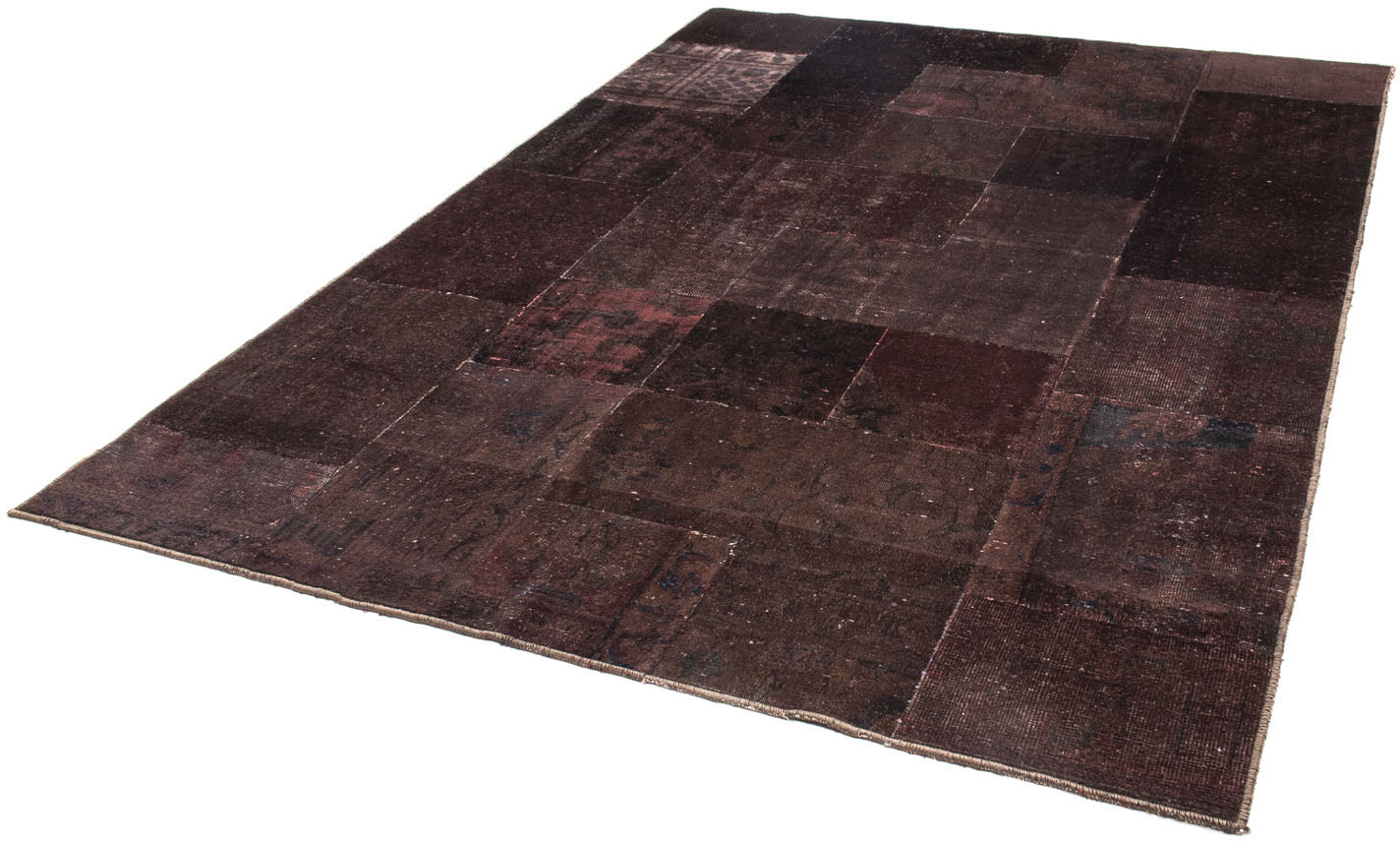 morgenland Teppich »Patchwork - 233 x 195 cm - dunkelbraun«, rechteckig, Wo günstig online kaufen