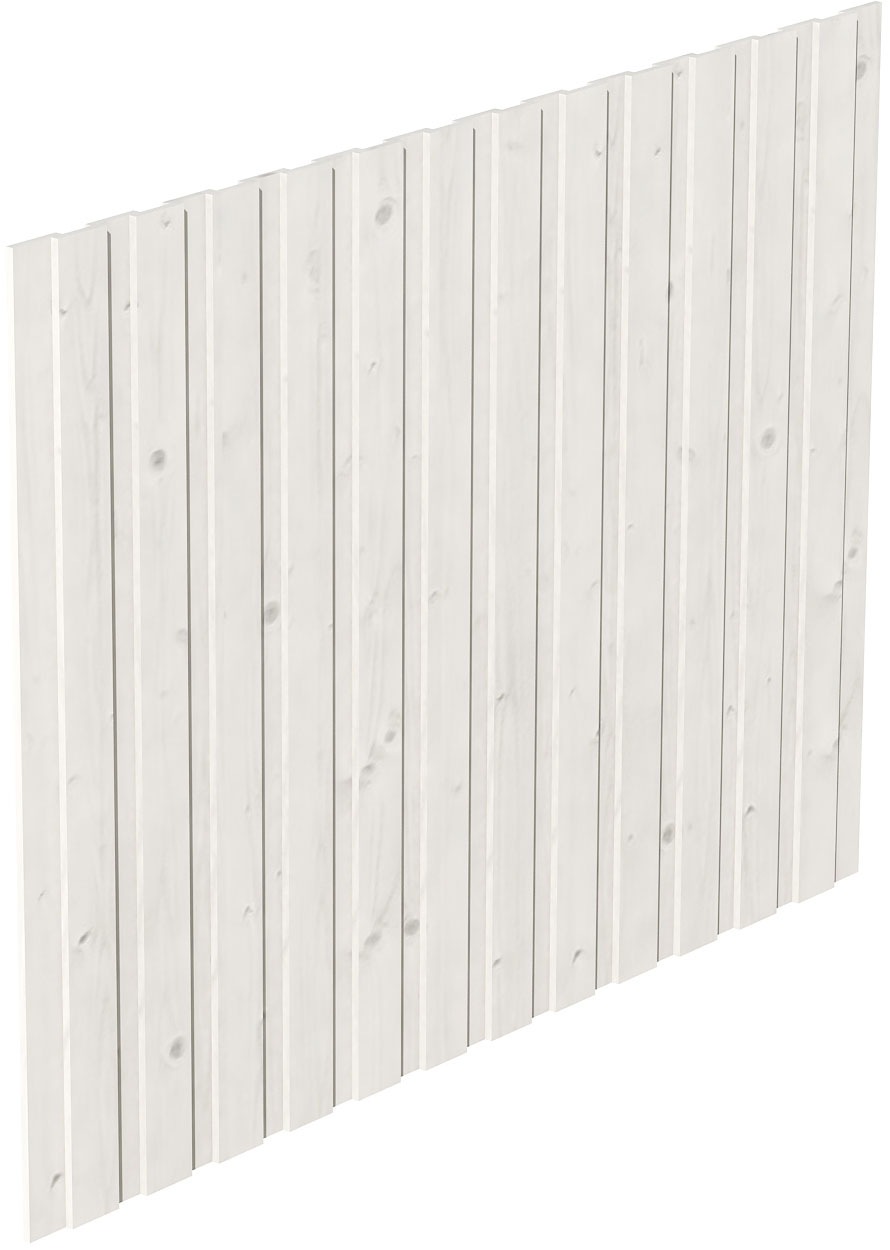 Skan Holz Seitenwand Deckelschalung 230 x 180 cm Fichte Weiß günstig online kaufen
