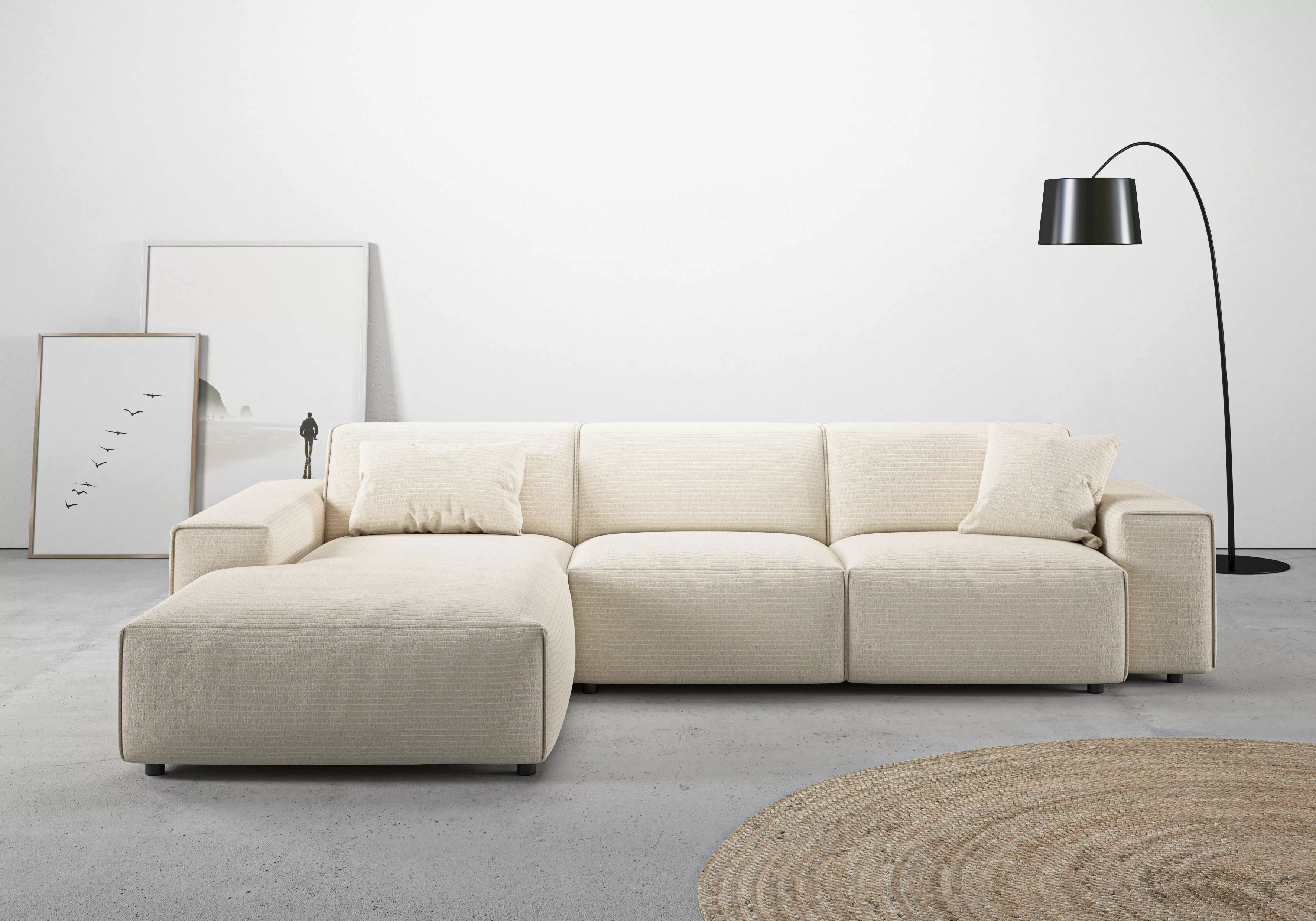 andas Ecksofa "Glimminge auch in Breitcord, Feincord, Bouclé + Easy care-Be günstig online kaufen