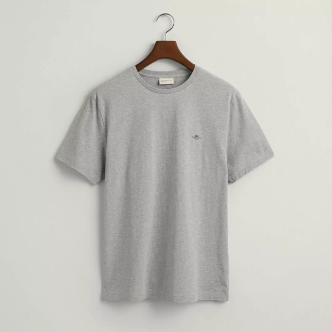 Gant T-Shirt SLIM SHIELD V-NECK T-SHIRT mit einer kleinen Logostickerei auf günstig online kaufen