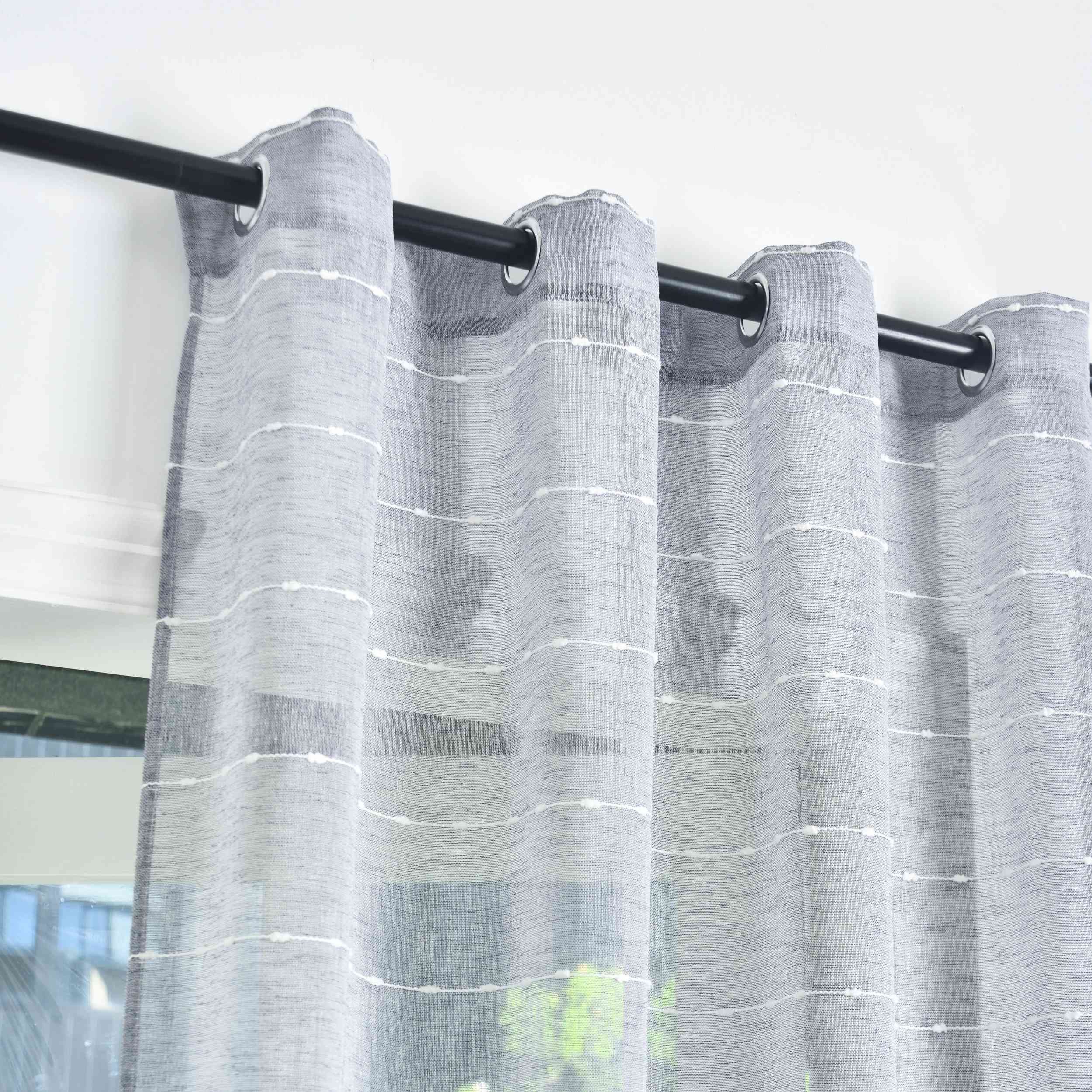 Gardinenbox Gardine, Ösen (1 St), halbtransparent, günstig online kaufen