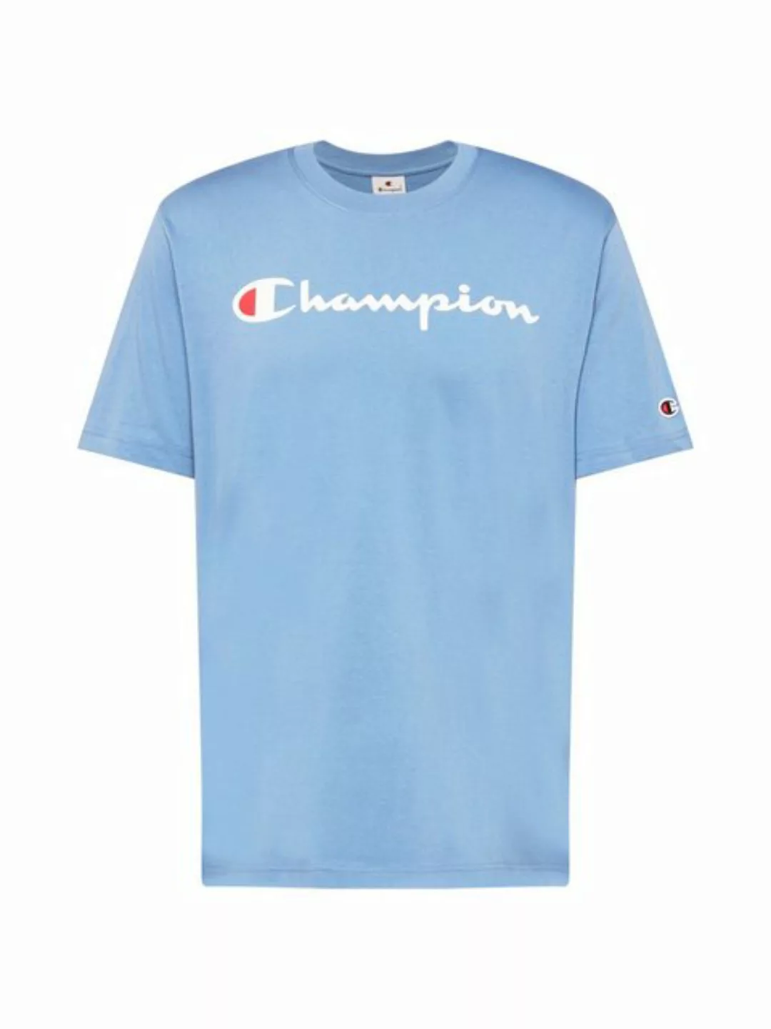 Champion Kurzarmshirt Herren Baumwoll-T-Shirt mit großem Logo - Burgunder günstig online kaufen