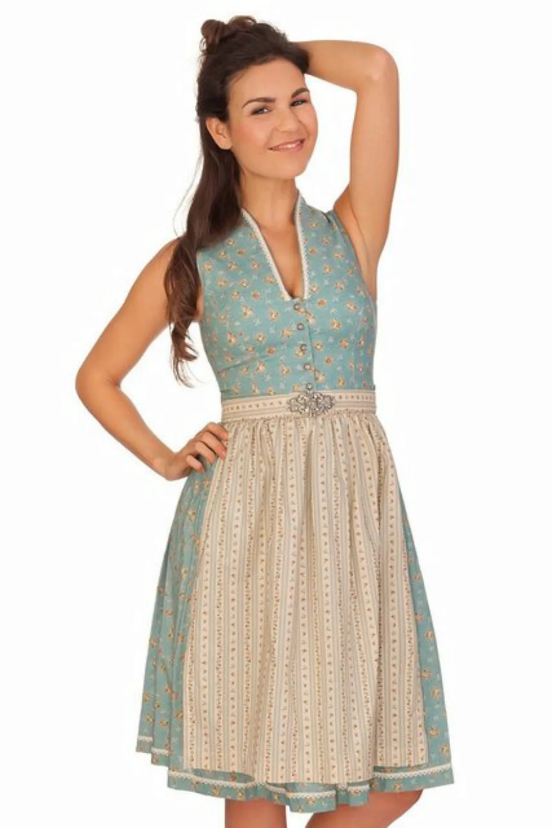 Gwandlalm Dirndl Retro Dirndl 2tlg. - LAUTERTAL - aqua günstig online kaufen