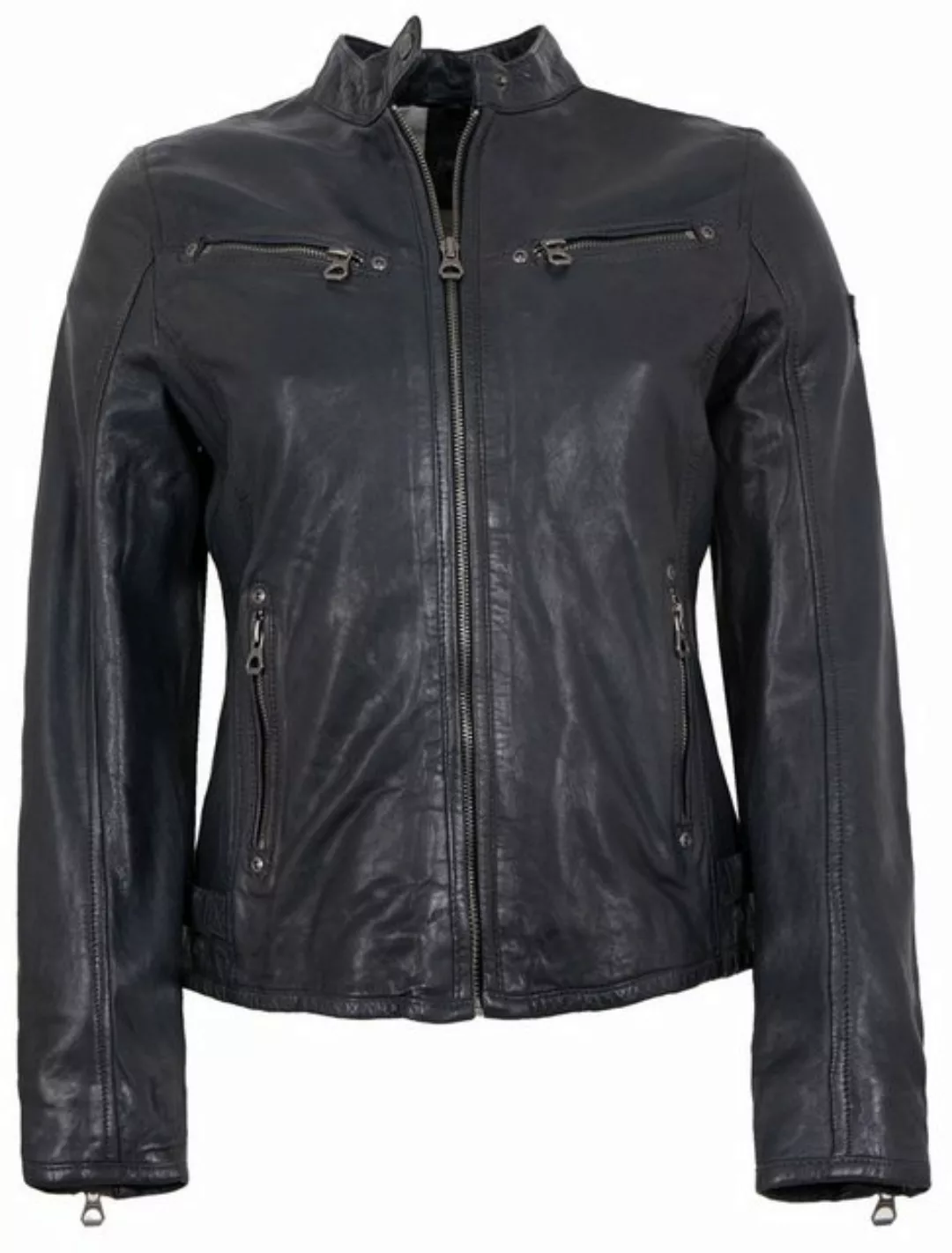 Gipsy Lederjacke GWDjura Gipsy - Damen Echtleder Lederjacke Lammnappa navy günstig online kaufen