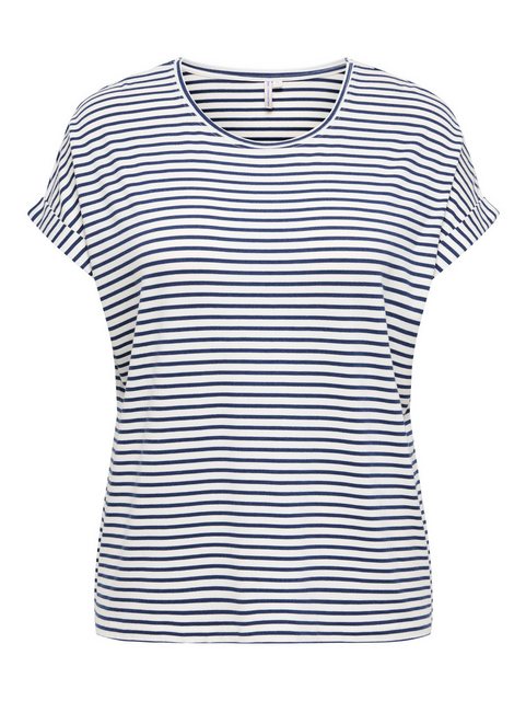 ONLY CARMAKOMA Kurzarmshirt CARMOSTER STRIPE S/S O-NECK TOP JRS günstig online kaufen