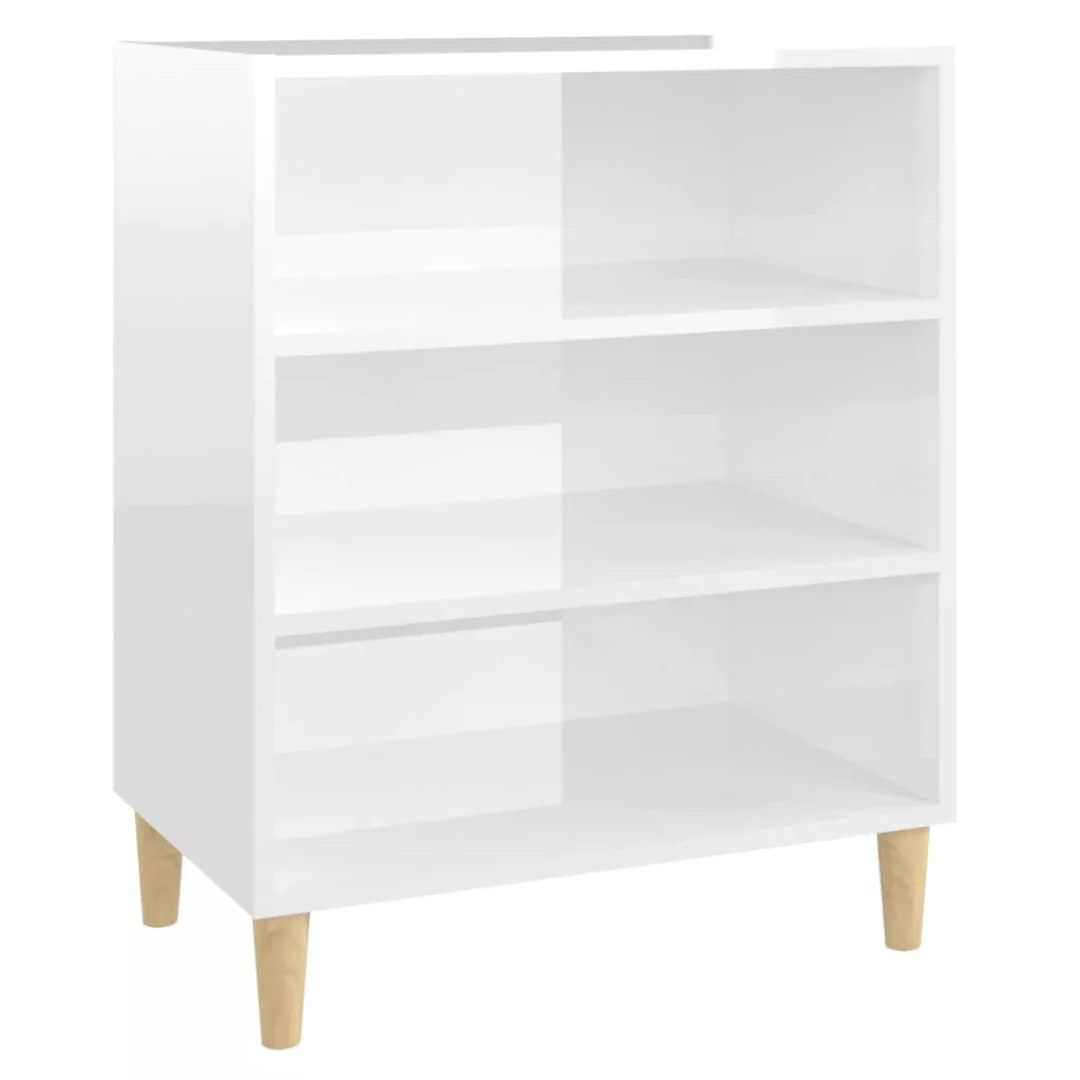 Sideboard Hochglanz-weiß 57x35x70 Cm Spanplatte günstig online kaufen