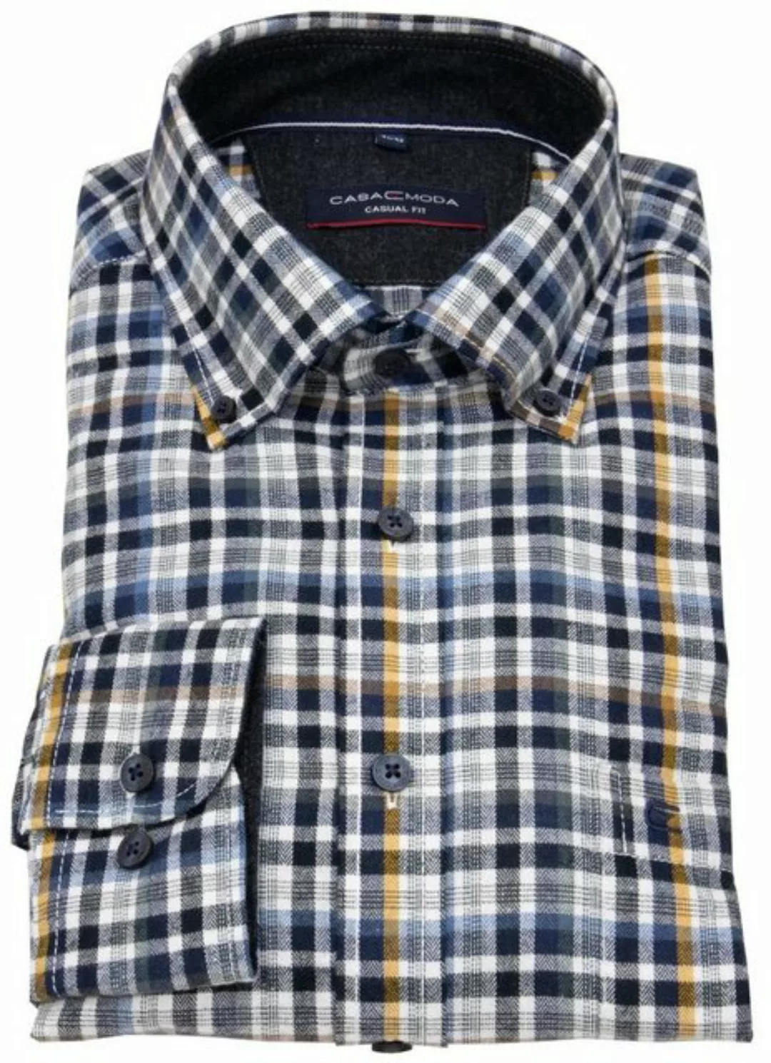 CASAMODA Karohemd Casamoda Comfort Fit Button-Down-Kragen günstig online kaufen