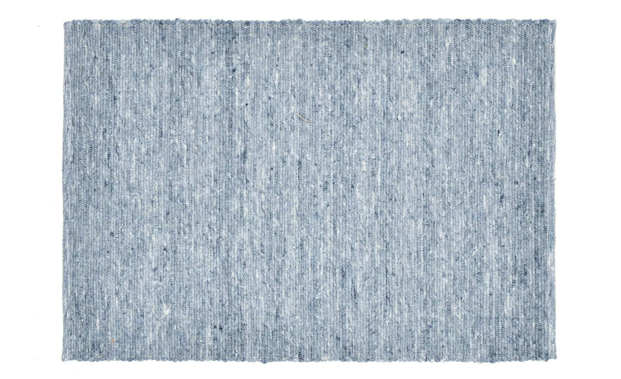 THEKO Teppich ¦ blau ¦ Wolle ¦ Maße (cm): B: 160 H: 1,2 Teppiche > Naturtep günstig online kaufen