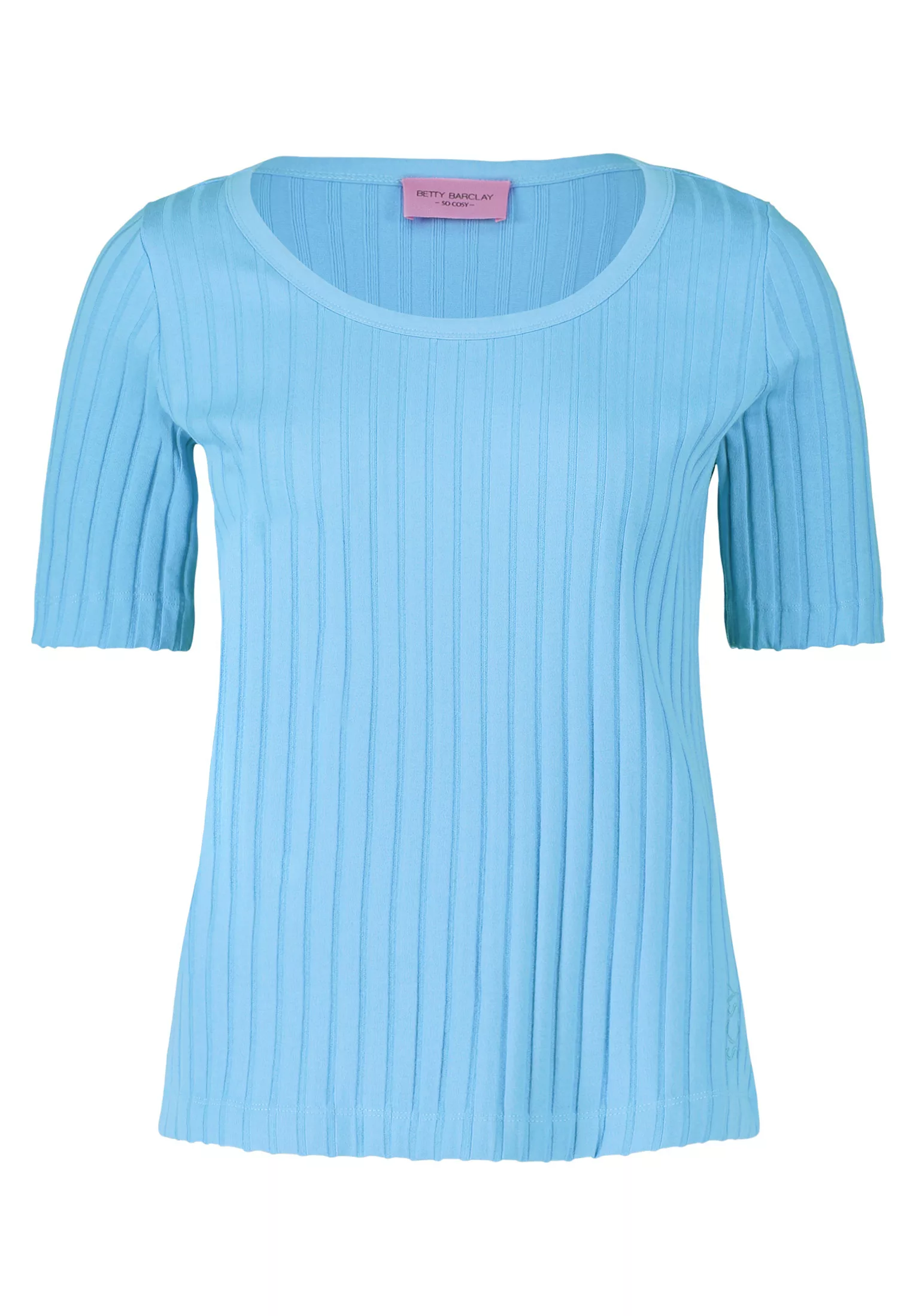 Betty Barclay Kurzarmshirt "Betty Barclay Basic Shirt mit Rippenstruktur", günstig online kaufen