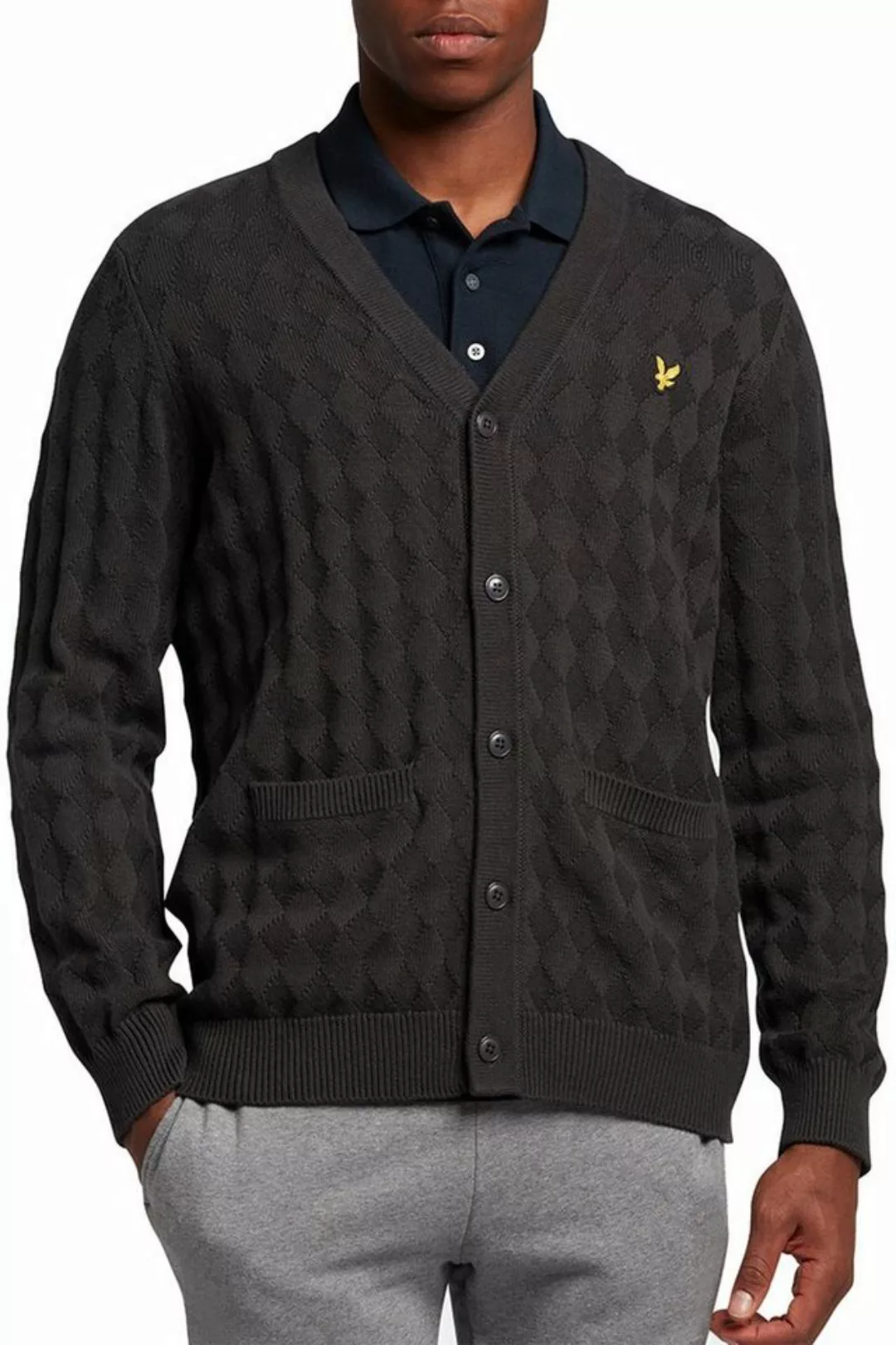 Lyle & Scott Cardigan Mit Rippbündchen günstig online kaufen