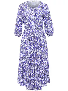 Kleid Rundhals-Ausschnitt Peter Hahn lila günstig online kaufen