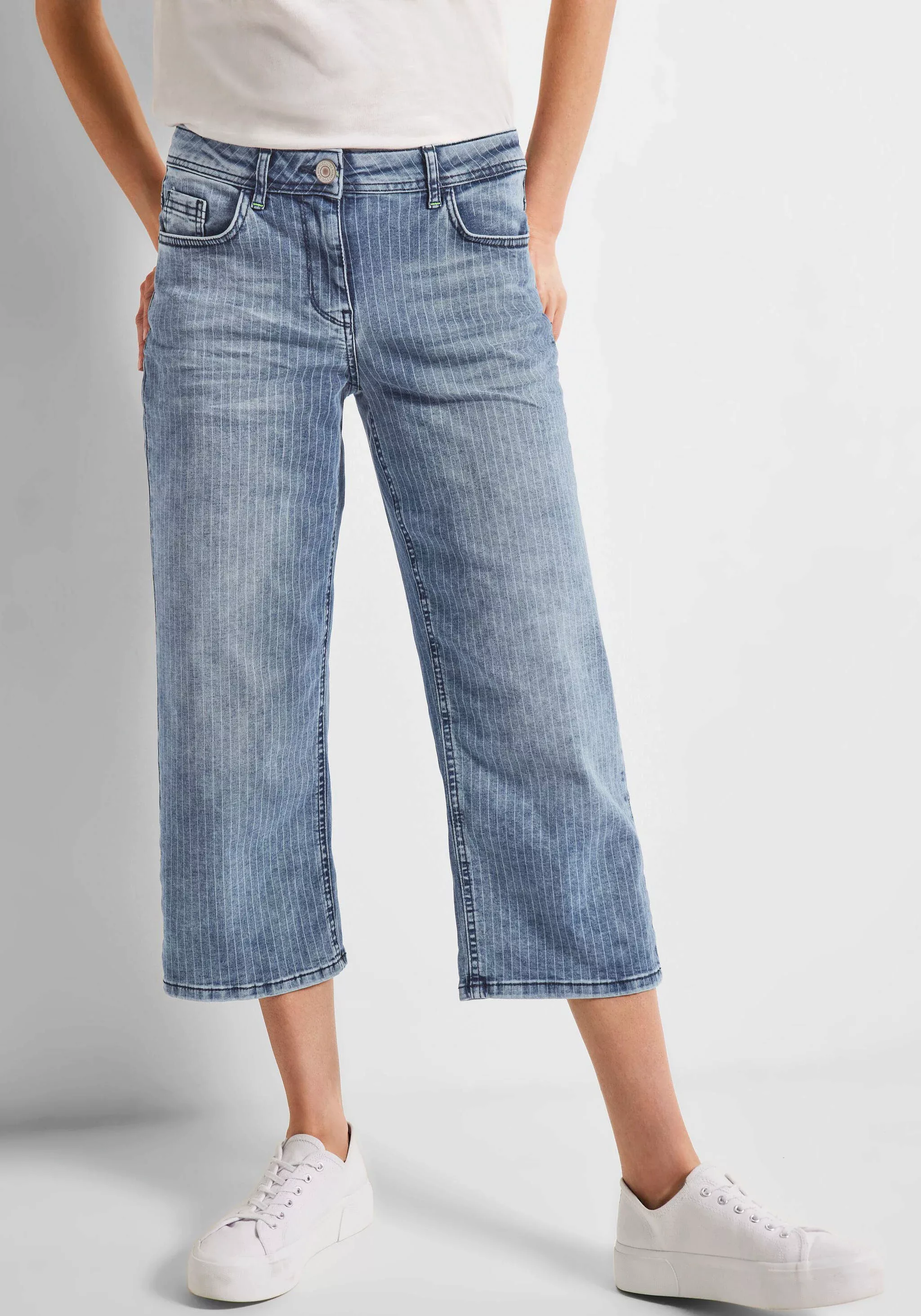Cecil 3/4-Jeans, mit Streifenmuster günstig online kaufen