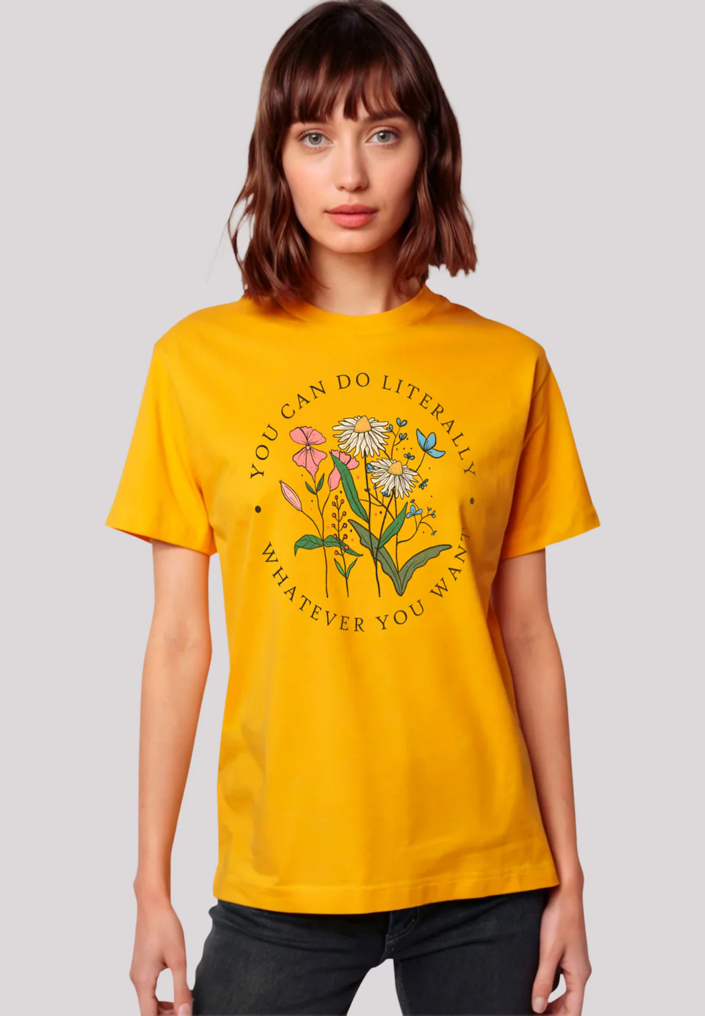 F4NT4STIC T-Shirt "Blumen you can to literally whatever you want", Premium günstig online kaufen