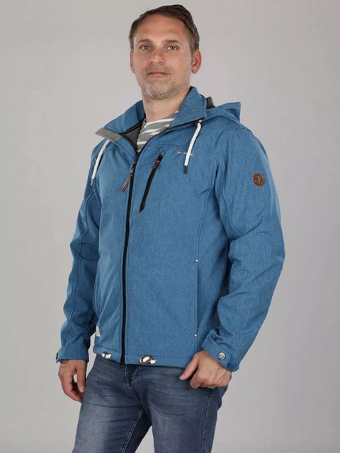 Dry Fashion Softshelljacke Herren Outdoor Jacke Heiligenhafen - Fleece-Futt günstig online kaufen