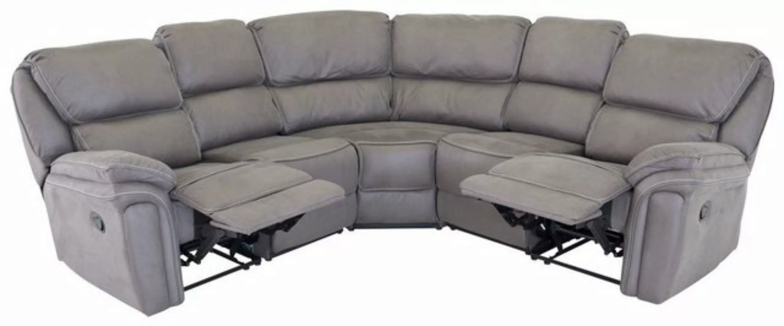 ebuy24 Sofa Saranda Sofa Ecksofa Recliner Kunstleder grau., 1 Teile günstig online kaufen