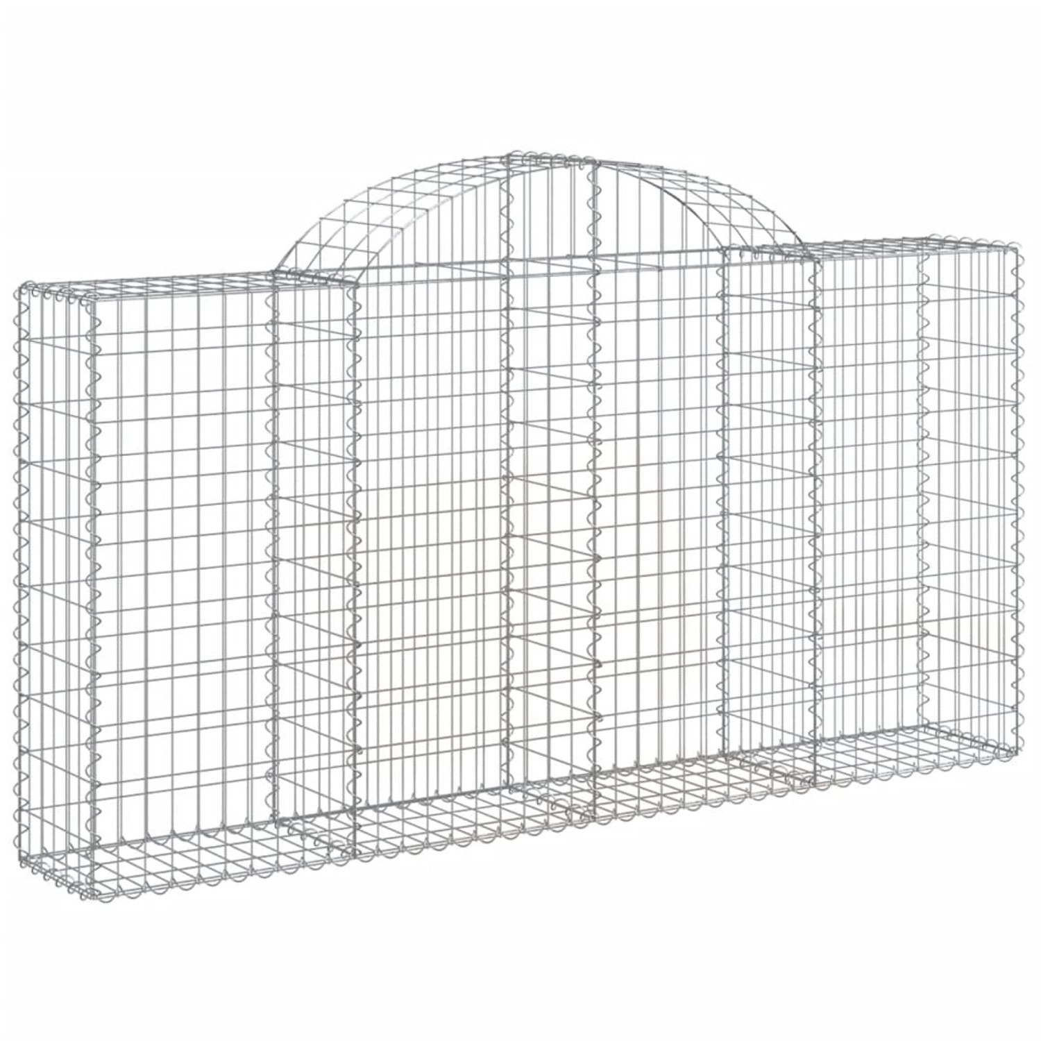 vidaXL Gabionen mit Hochbogen 7 Stk 200x30x100/120cm Eisen 1668791 günstig online kaufen