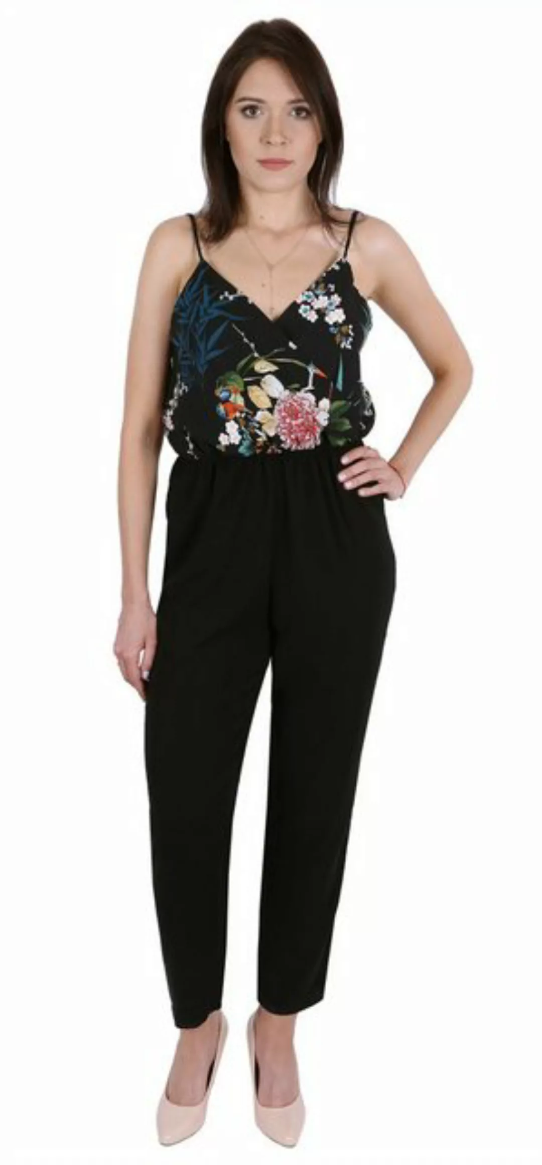 Sarcia.eu Culotte-Overall John Zack Schwarzer Jumpsuit, geblümtes Oberteil günstig online kaufen