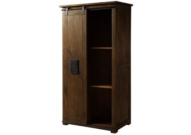 Massivmoebel24 Dreh-/Schwebetürenschrank (Schrank Mango 100x60x190 braun la günstig online kaufen