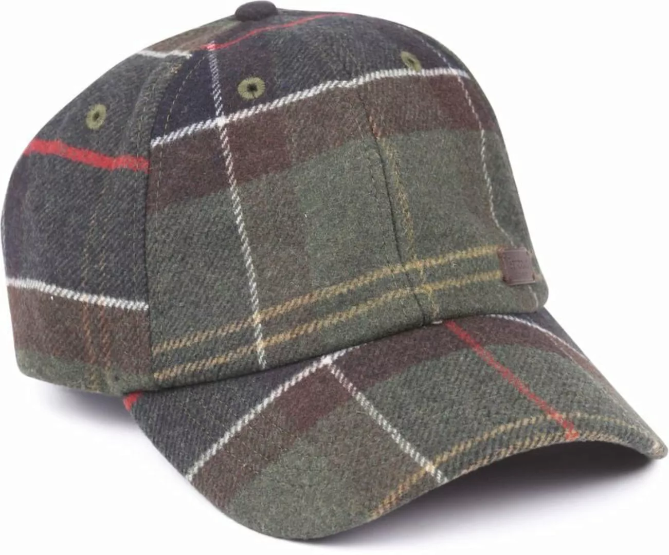 Barbour Galingtale Tartan Kappe  Kariert Wool Mix Grün - günstig online kaufen