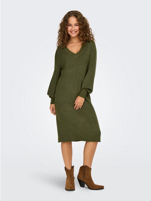 ONLY Strickkleid ONLKATIA LS V-NECK DRESS NCA KNT günstig online kaufen