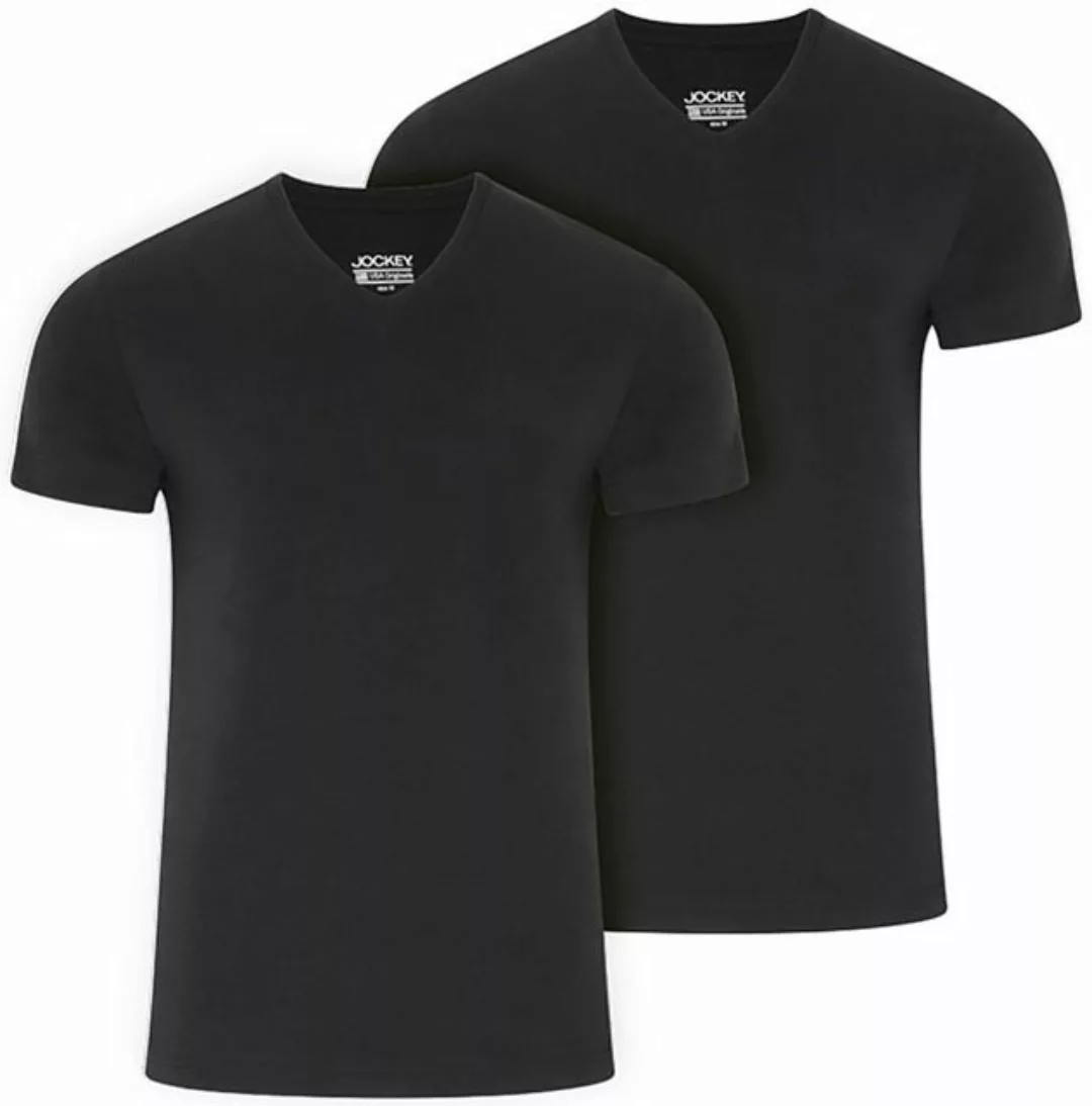 Jockey V-Shirt American T-Shirt (2er Pack) lockere Passform günstig online kaufen