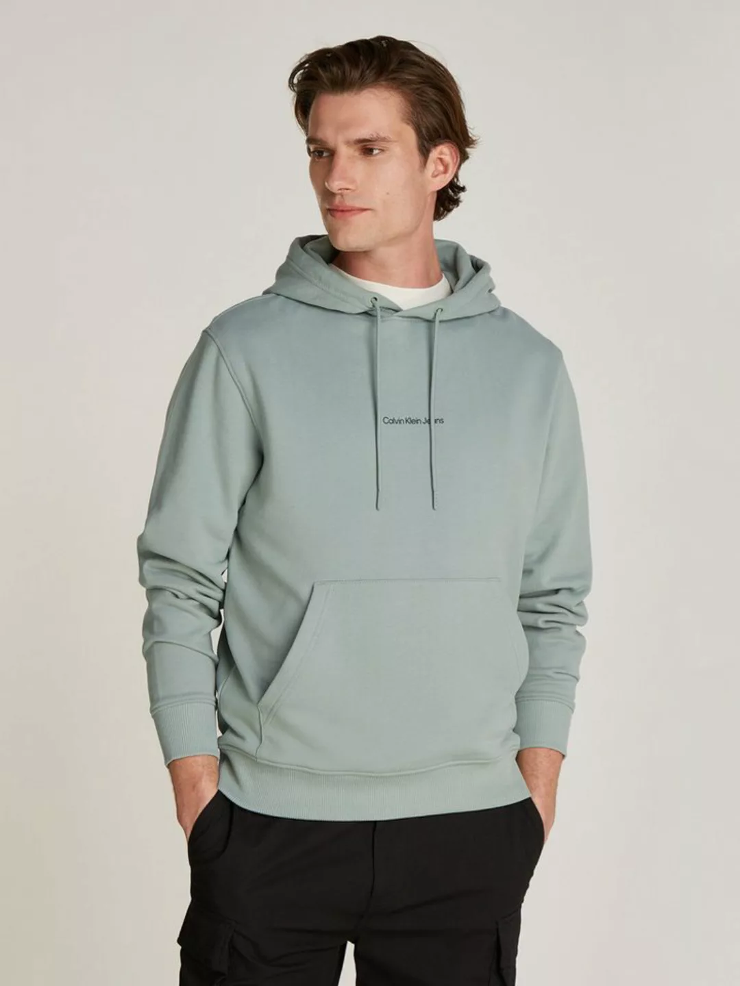 Calvin Klein Jeans Kapuzensweatshirt GRID MONOGRAM HOODIE mit Logoschriftzu günstig online kaufen